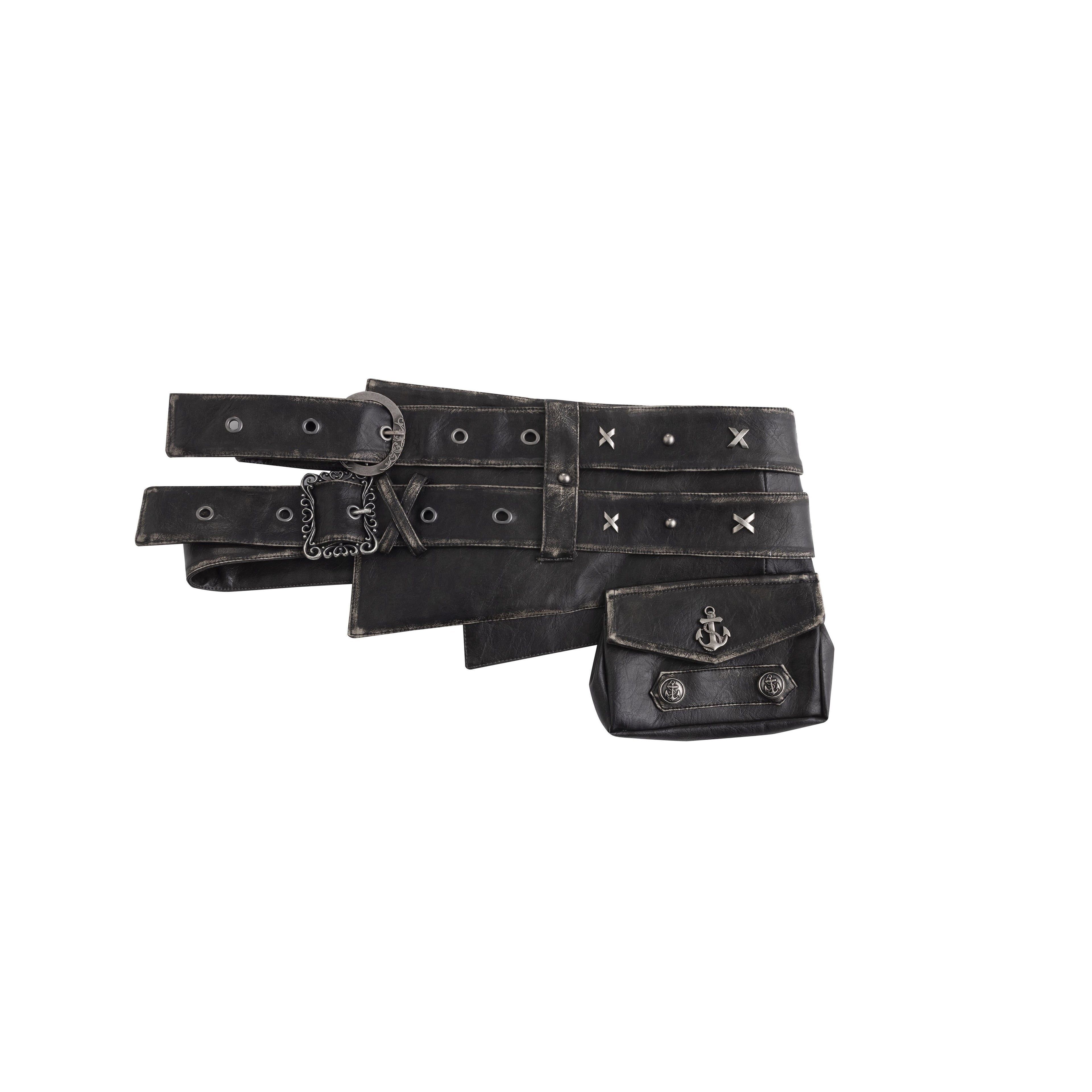 Cest_Nous_Vintage_Metal_Filigree_Cross_Stud_Double_Waist_Women&