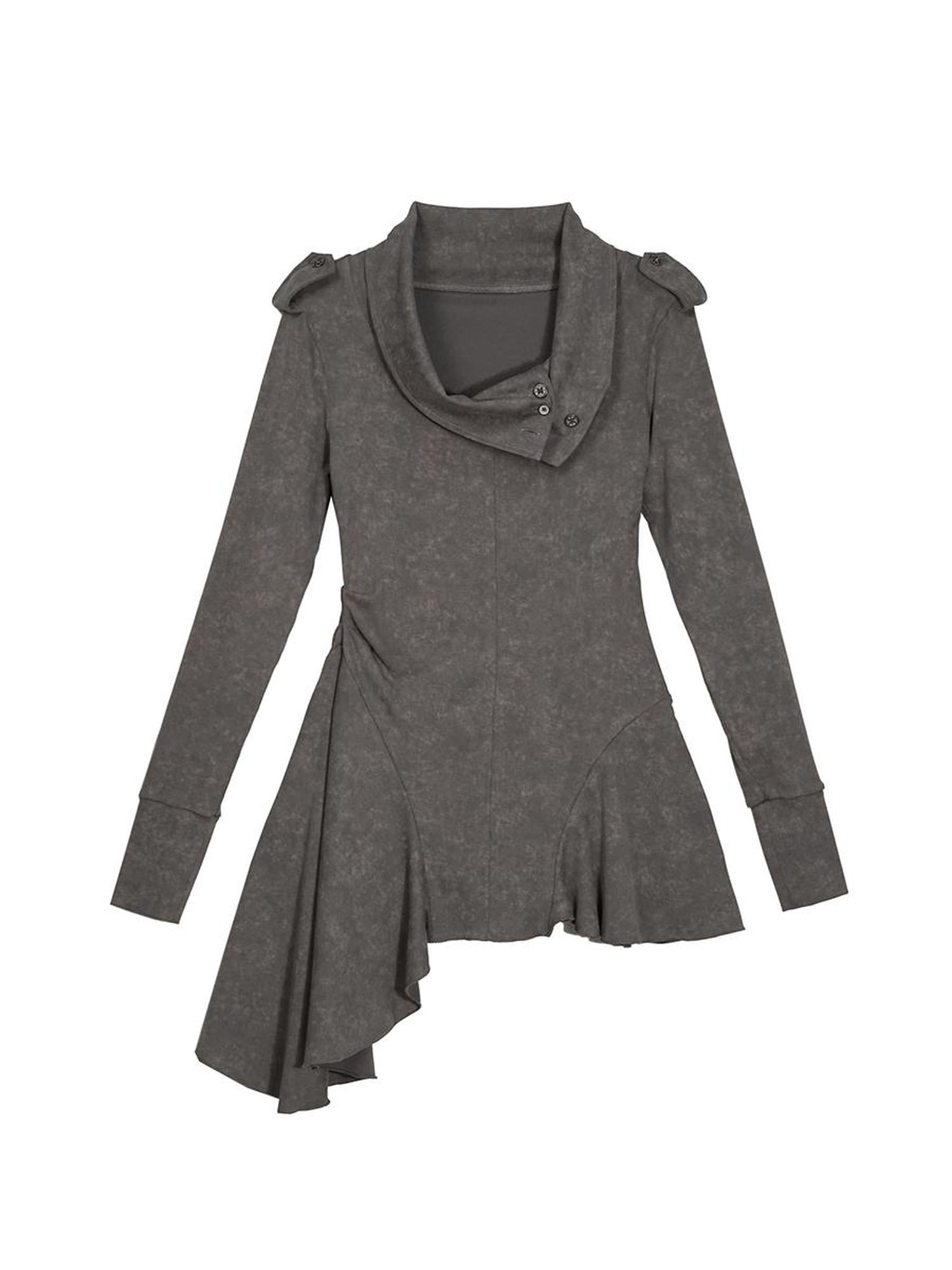 Update Cest Nous Wandering Poetess Stacked Neck Slim Long Sleeve Tee