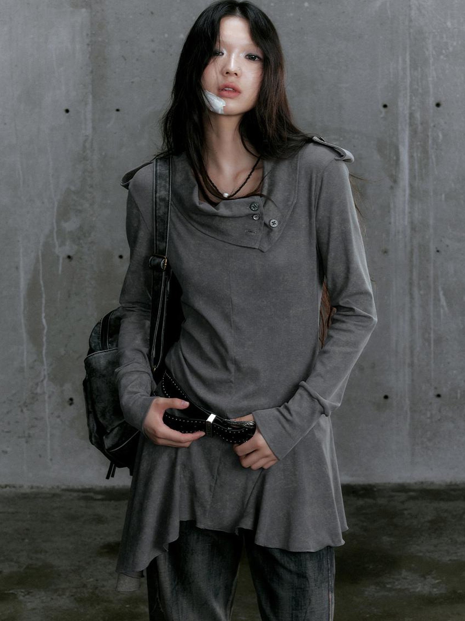 Update Cest Nous Wandering Poetess Stacked Neck Slim Long Sleeve Tee