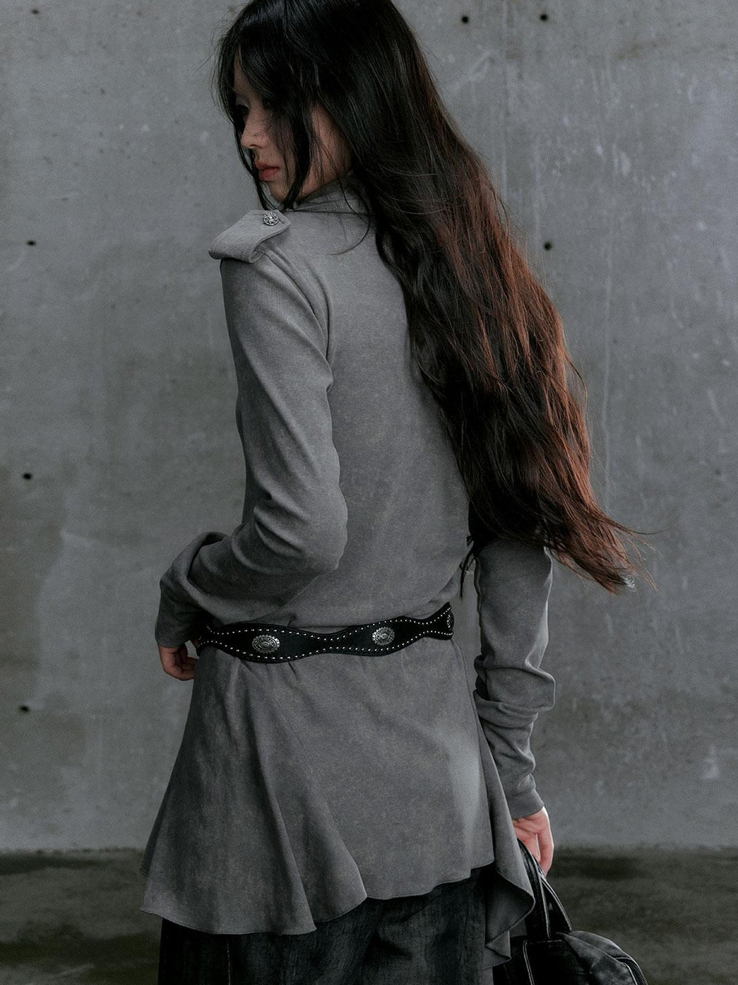 Update Cest Nous Wandering Poetess Stacked Neck Slim Long Sleeve Tee