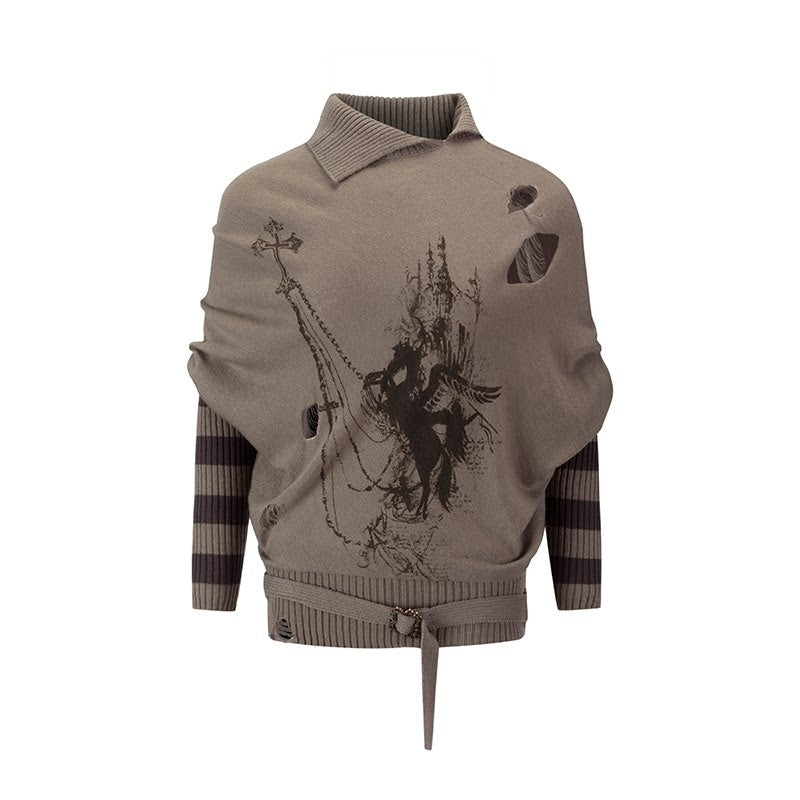 Cest_Nous_Wool_Blend_Punk_Batwing_Sleeve_Regular_Fit_Women_Striped_Character_T-Shirt_MISSTT