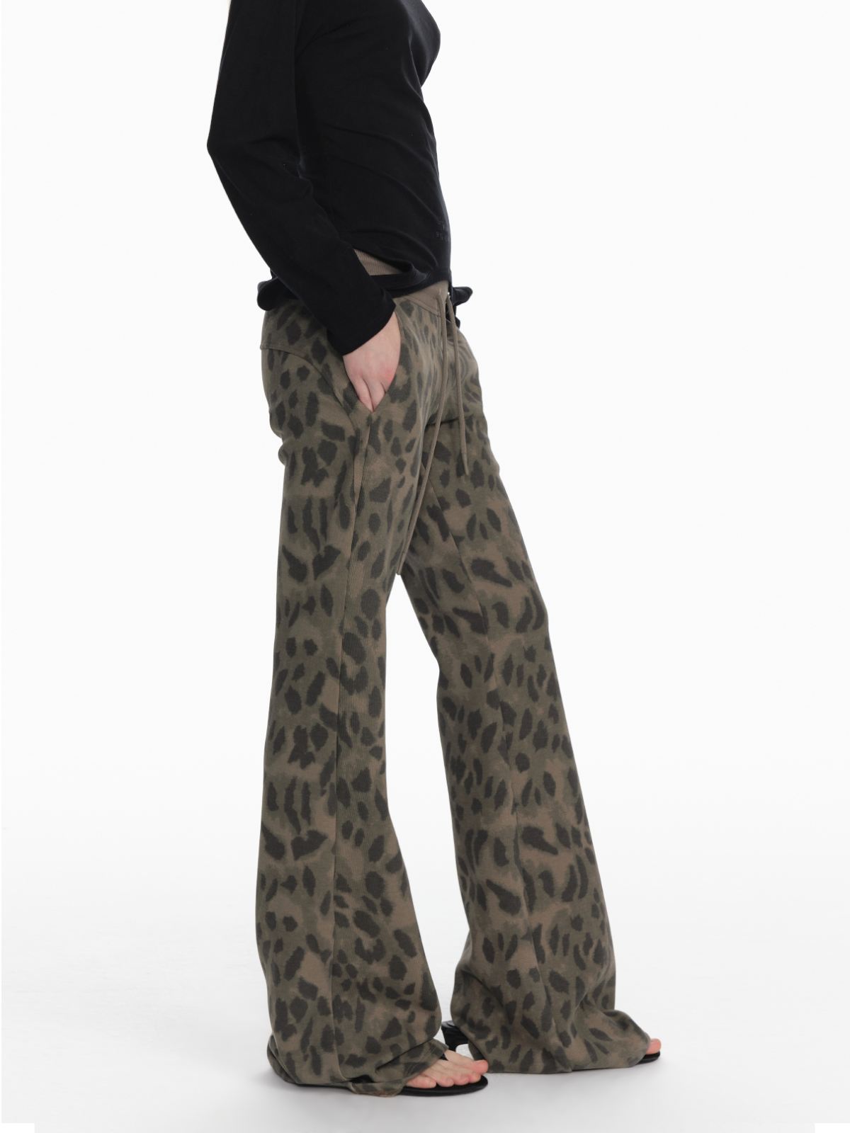 STRIKE A POSE Chic Leopard Print Hoodie & Pants Set Slim Fit Casual Outfit