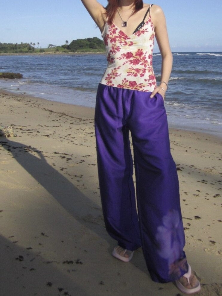Chipchipshop_Phantom_Purple_Printed_Loose_Satin_Strappy_Women&