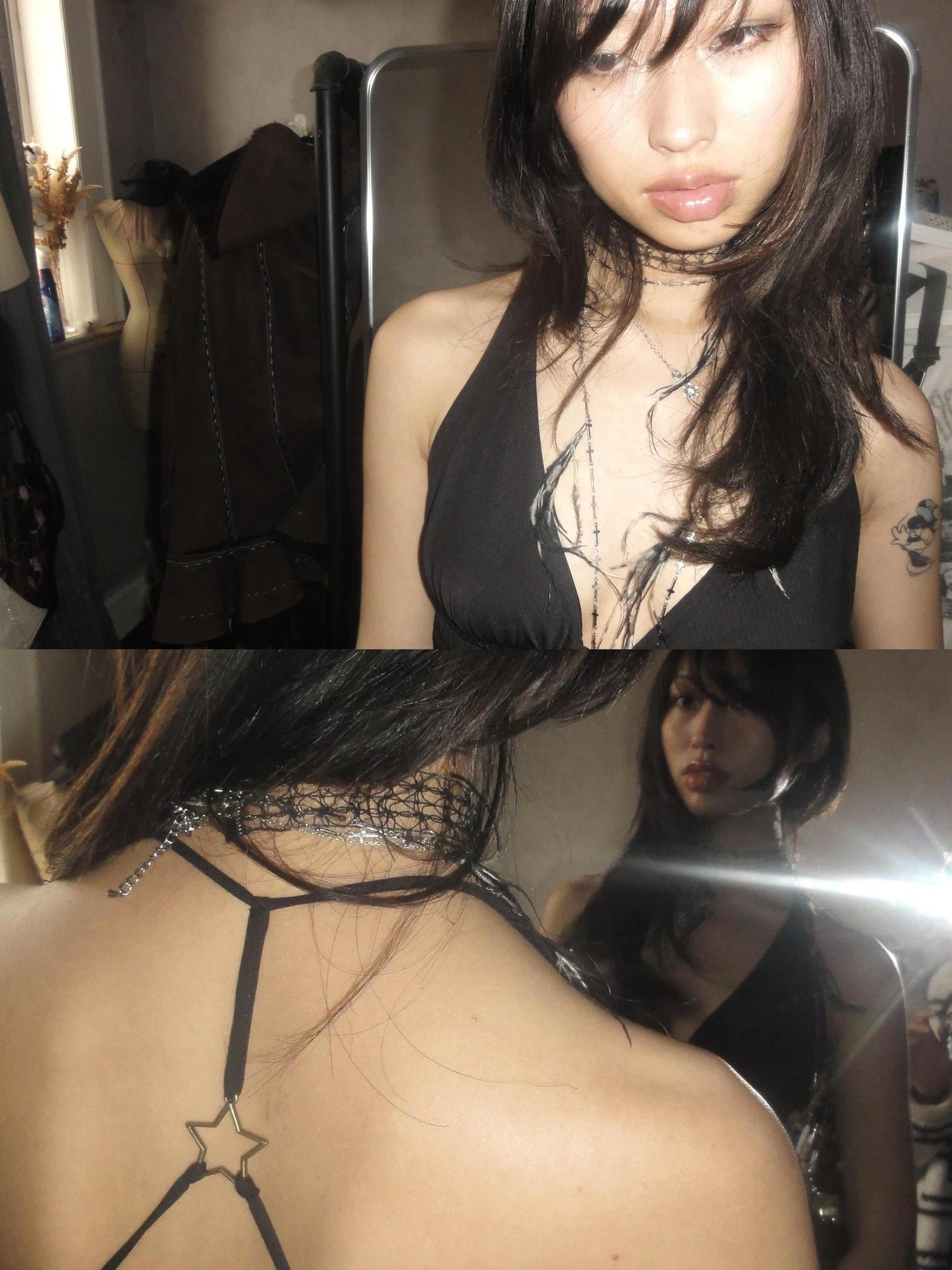 Chipchipshop Slimming Black Versatile Solid Adjustable Straps Women&