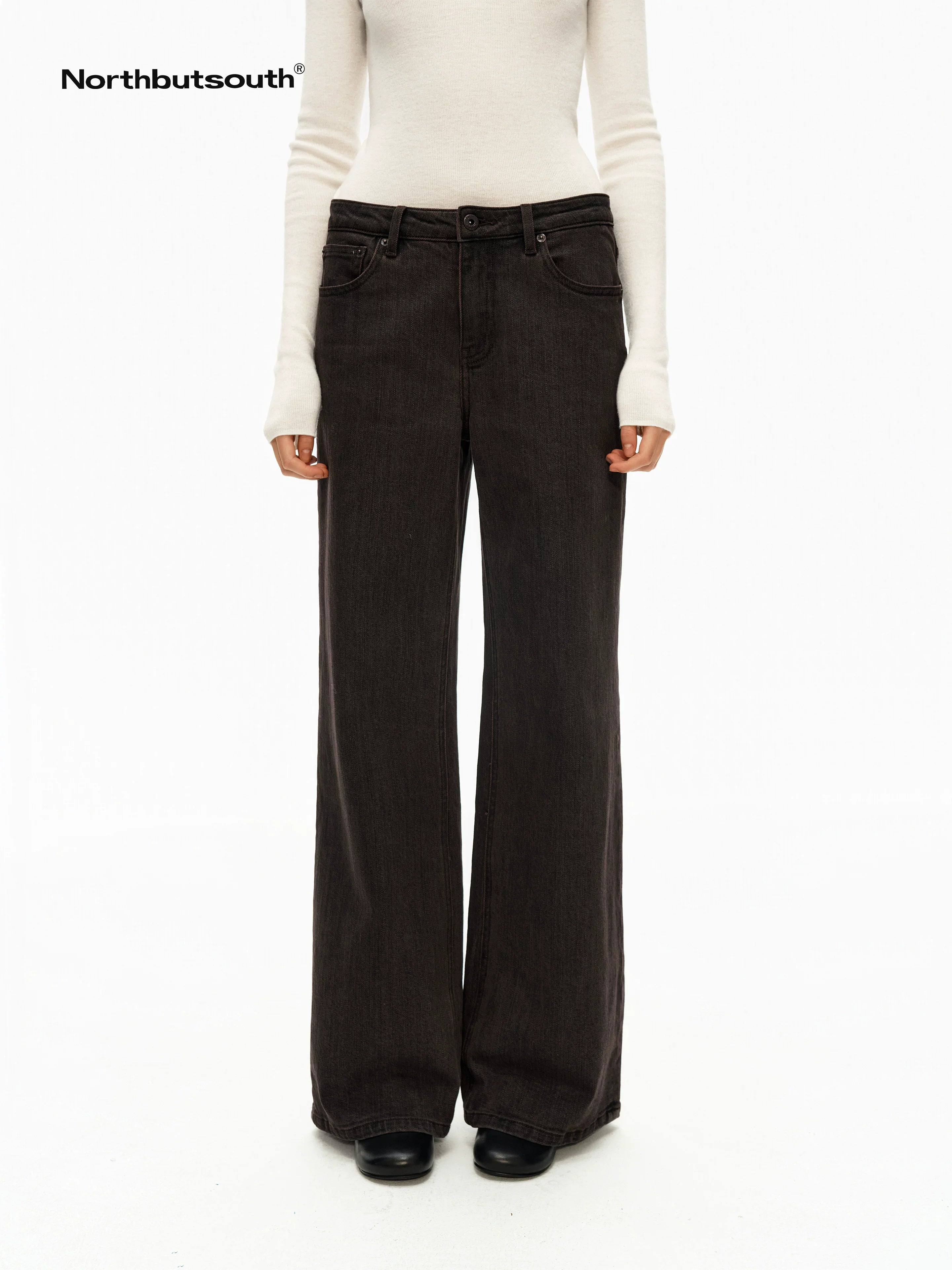 Chocolate Vintage Distressed Enzyme Wash Women&