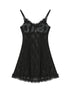 Breton Camellia Lace Slip Dress V Neck T Shirt Long Sleeve