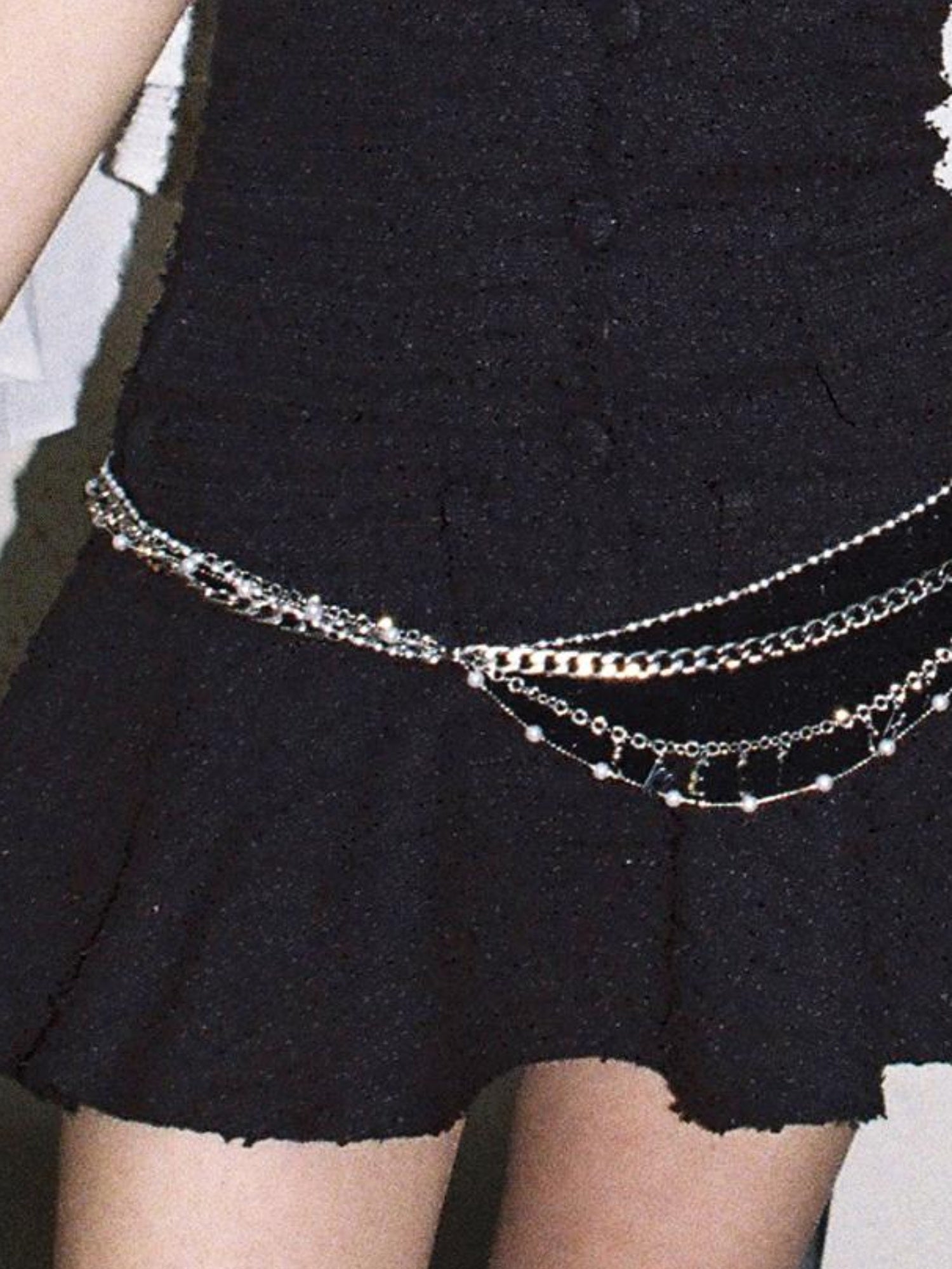 SweetChilling Chunky Knit Belted Necklace Dress