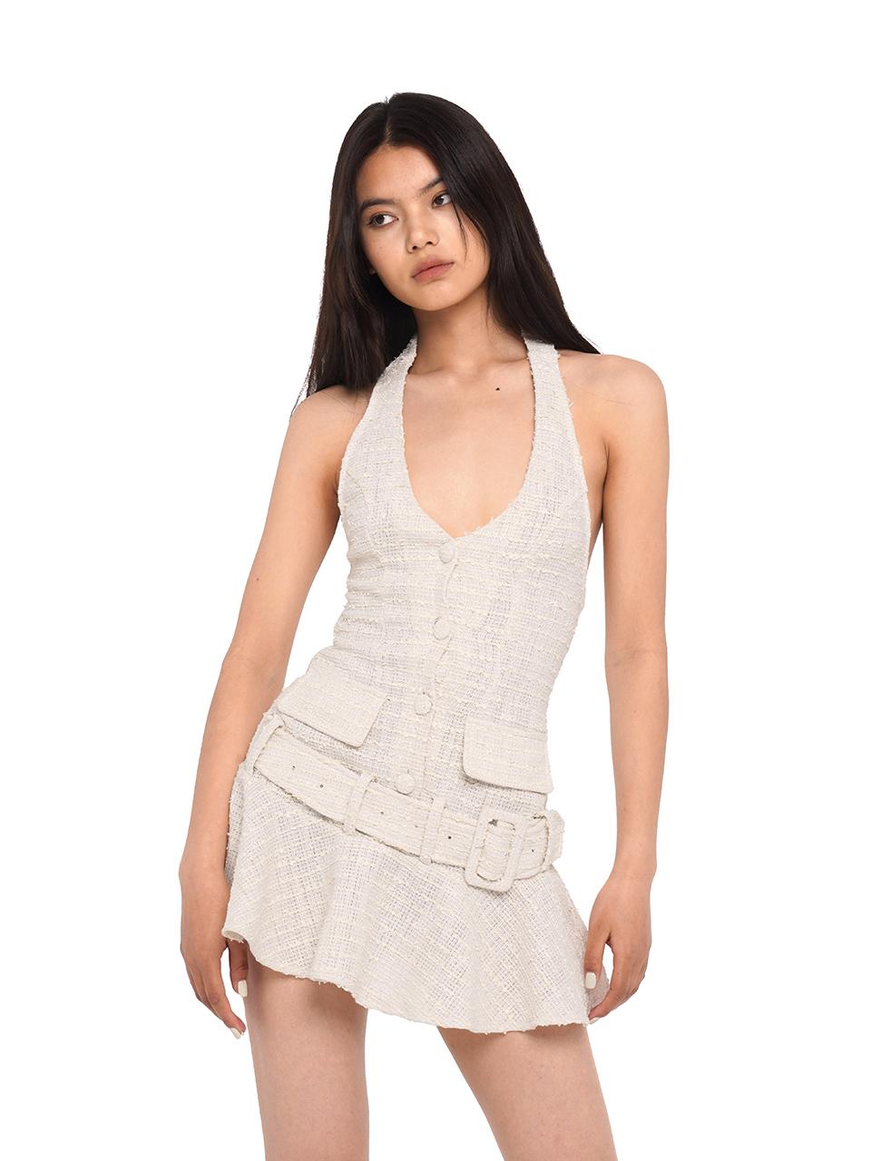 SweetChilling Chunky Knit Belted Necklace Dress