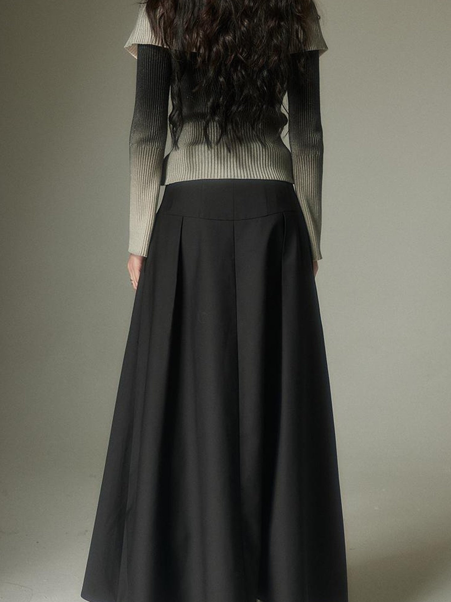 DIDDI MODA Circle Pocket A Line Maxi Skirt