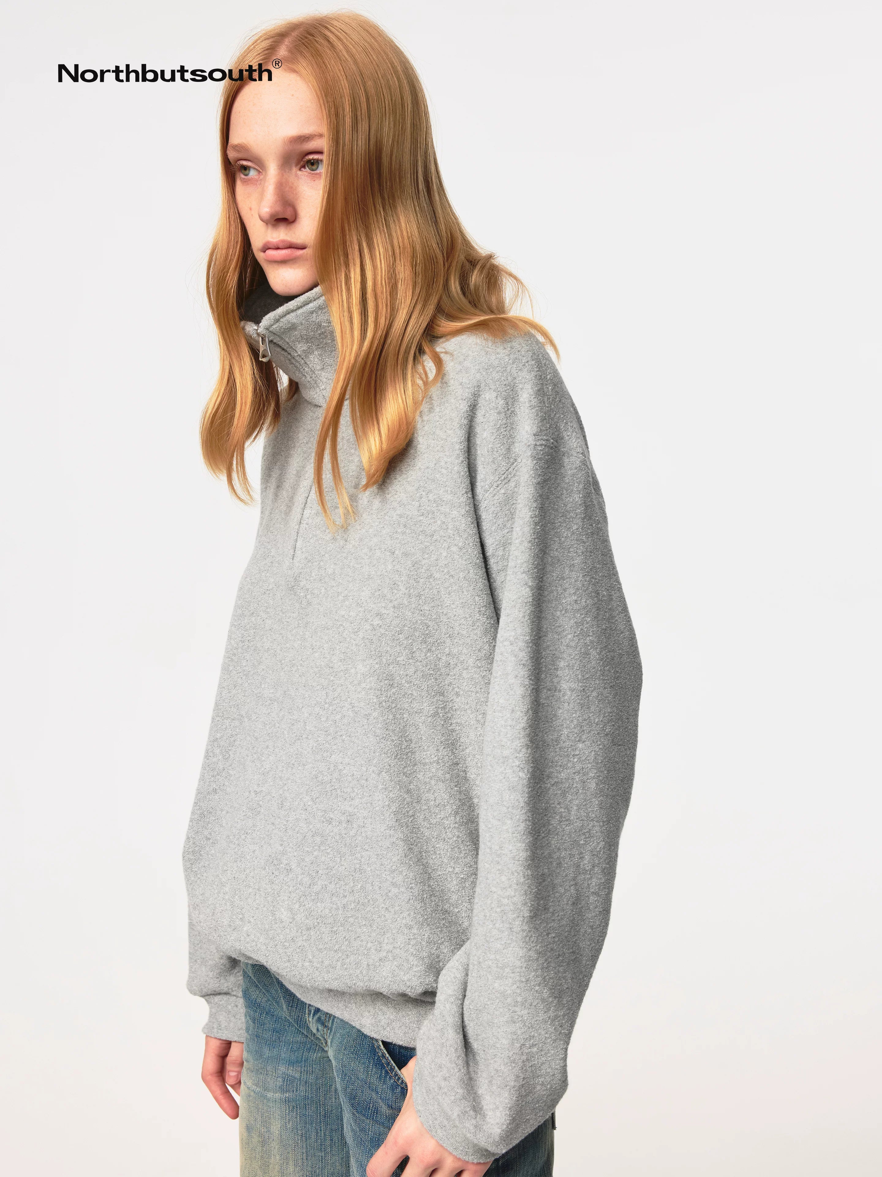Classic Half Zip Pullover With Pockets