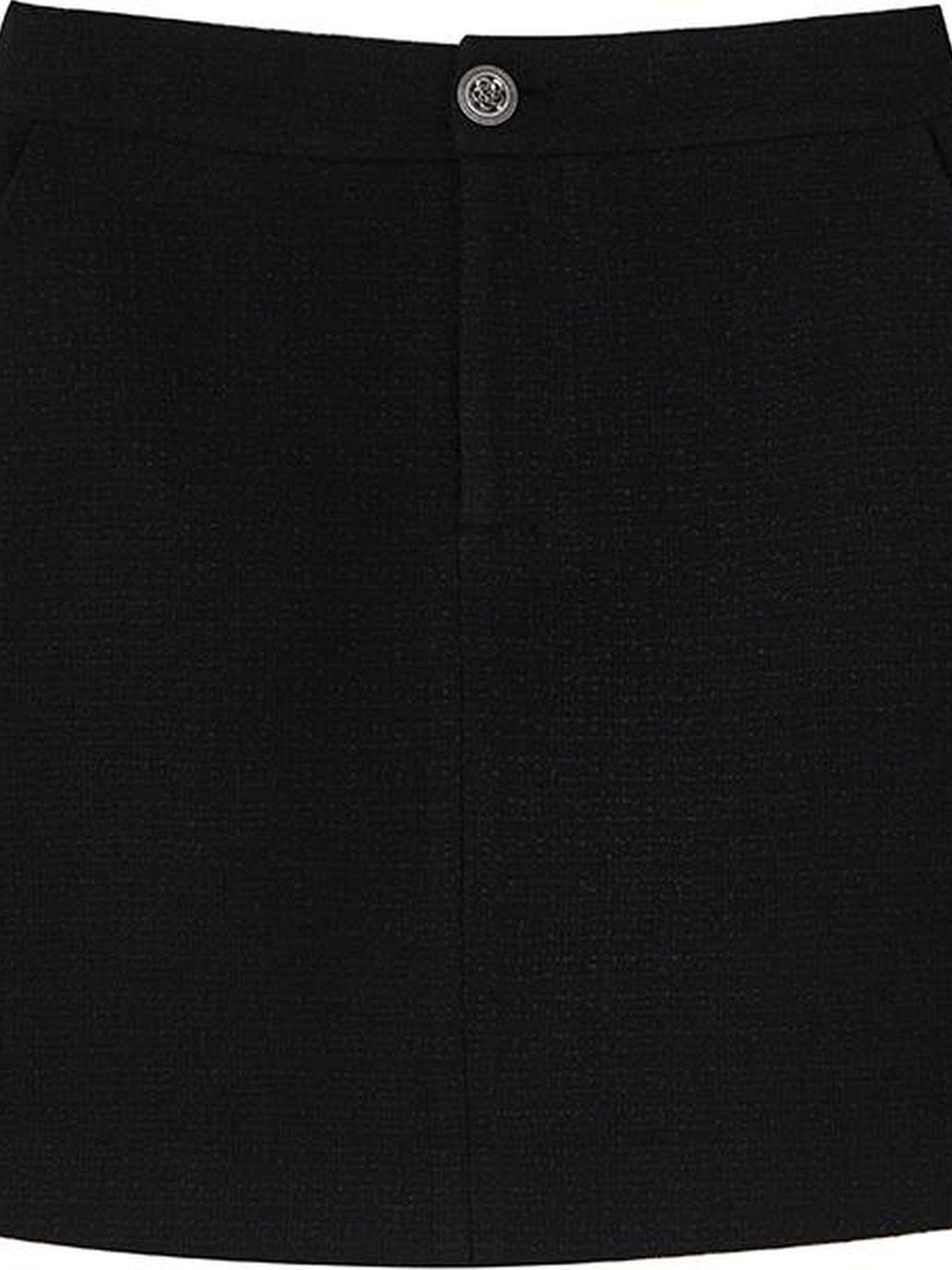 DIDDI MODA Classic High Waist A Line Skirt Slimming Black Beige