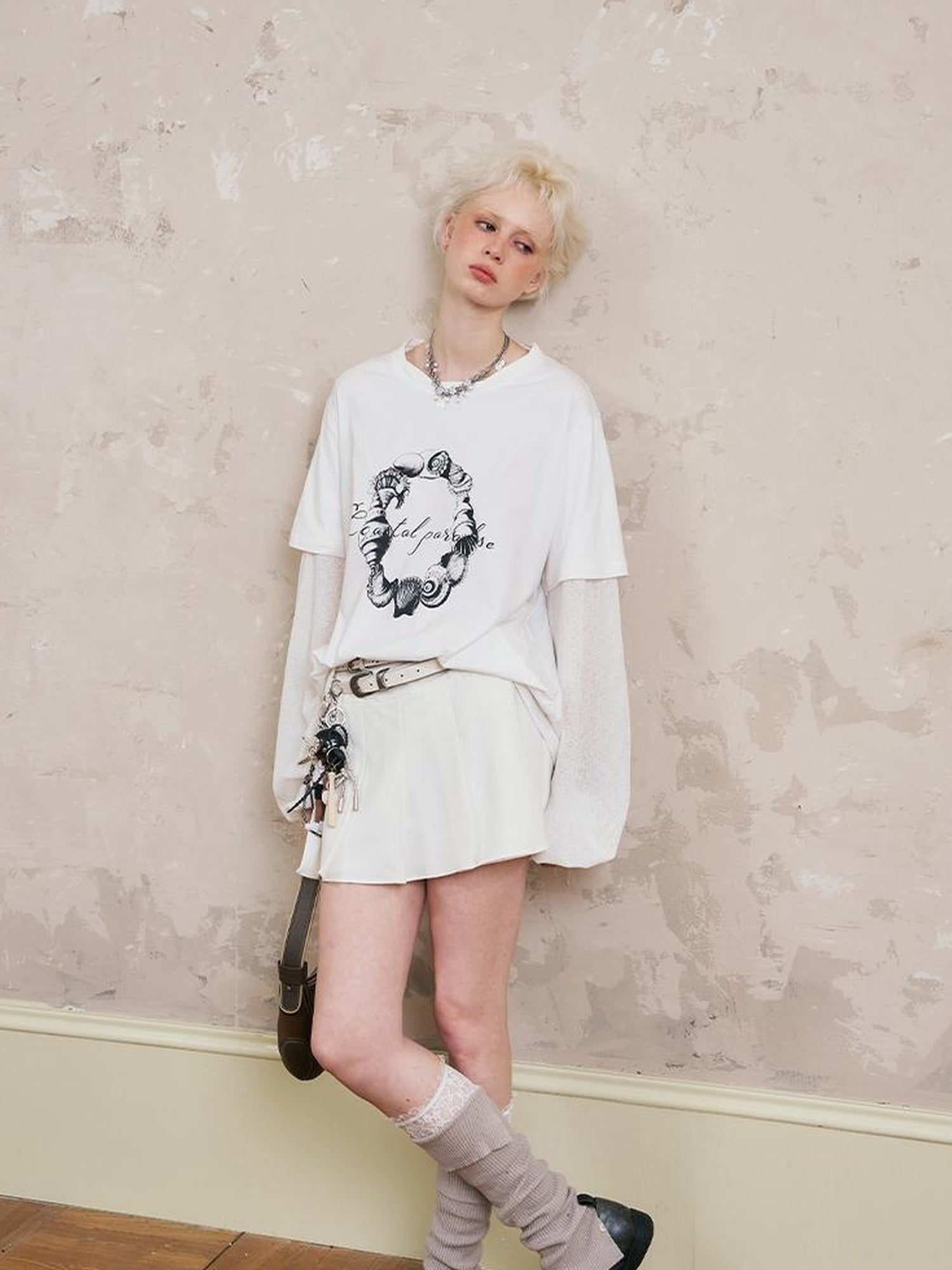 DIDDI MODA Classic Pleated Midi Skirt With Flowy Layered Design