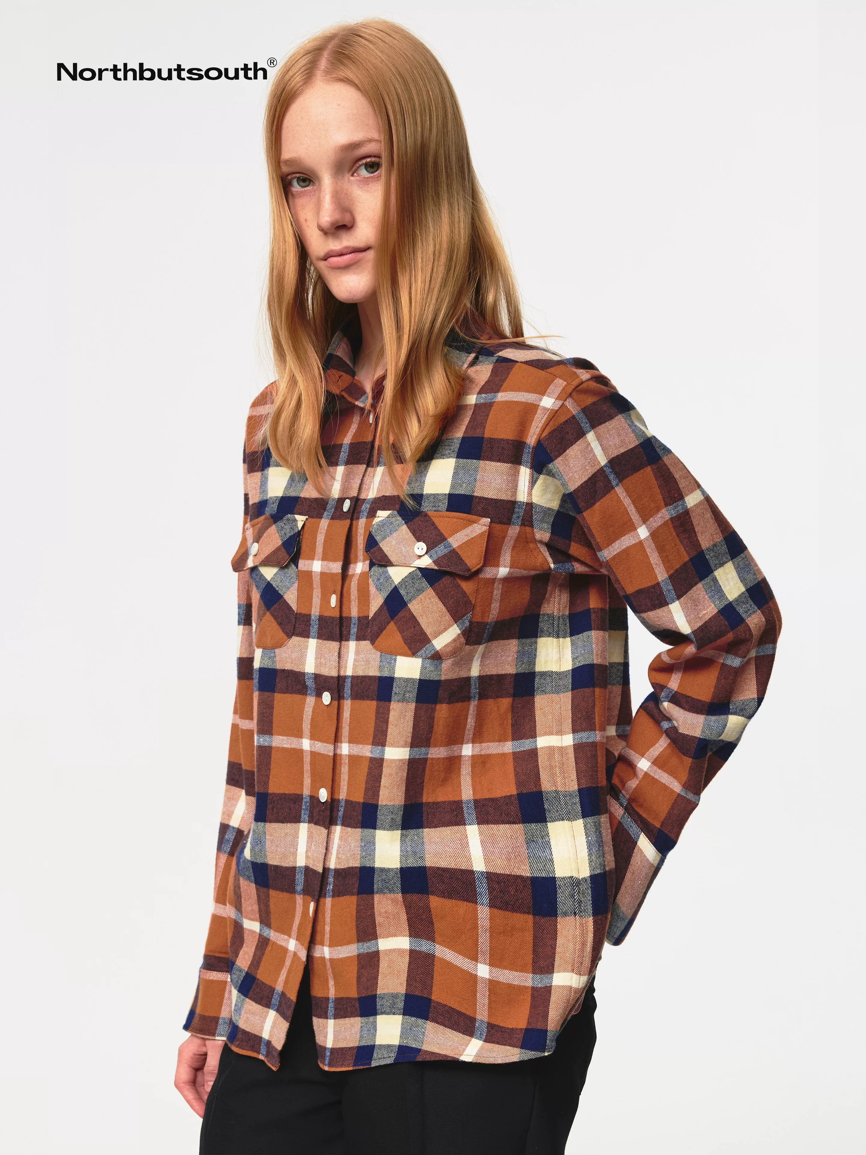 Classic Retro Checkered Loose Fit Hemp Shirt Jacket