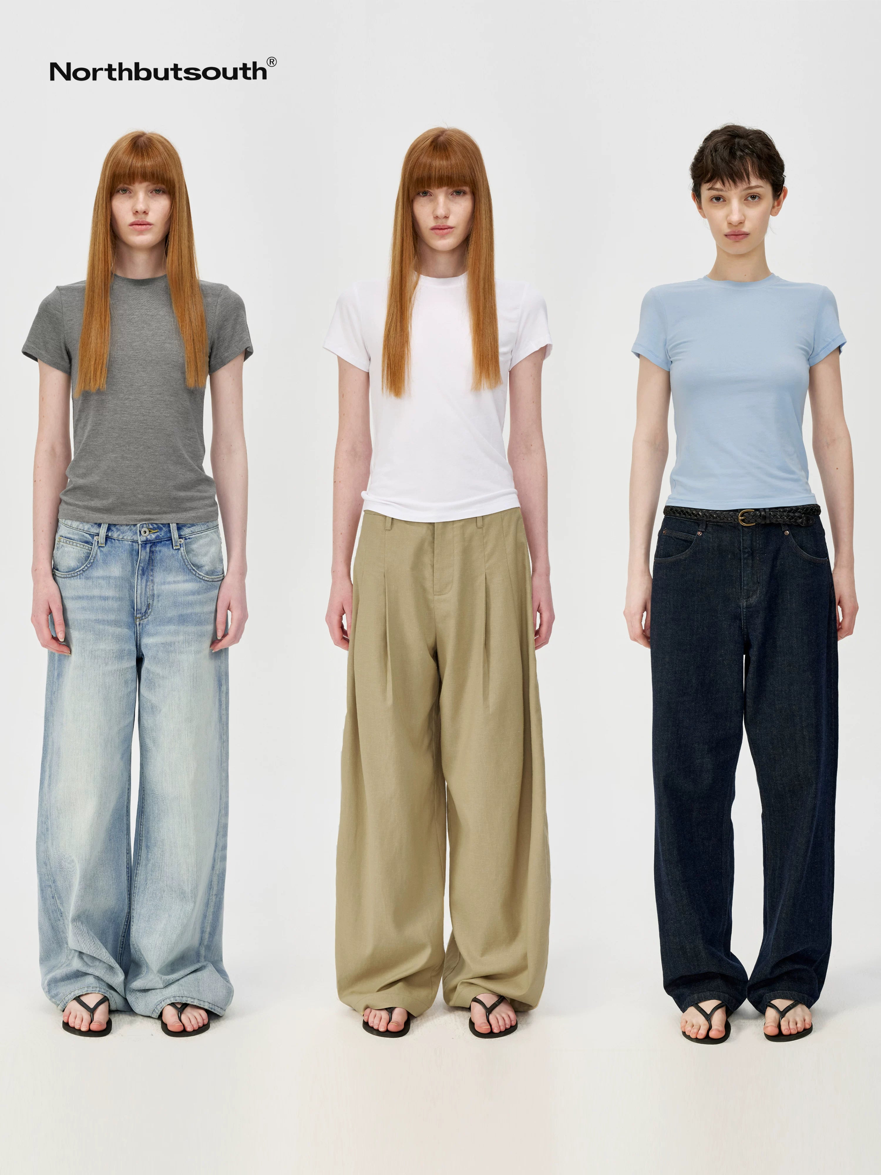 Classic Round Neck Slim Fit Multi Color Basic T-shirt