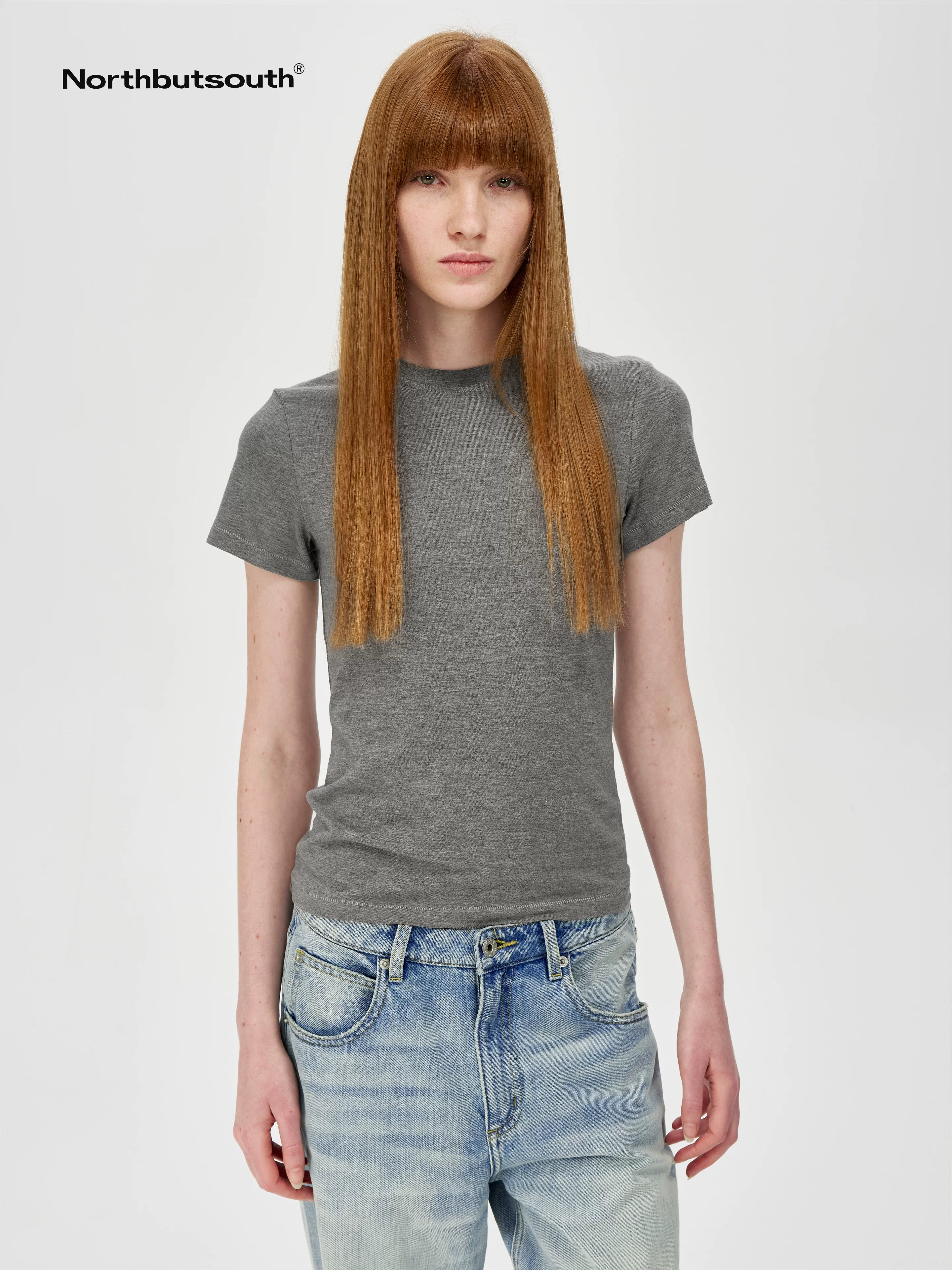 Classic Round Neck Slim Fit Multi Color Basic T-shirt