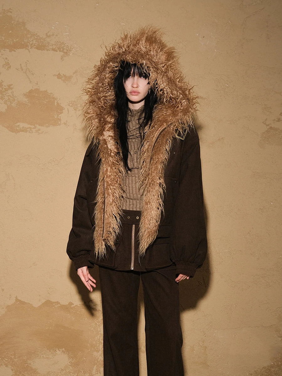 Patchwork Quilted Short Puffer Jacket