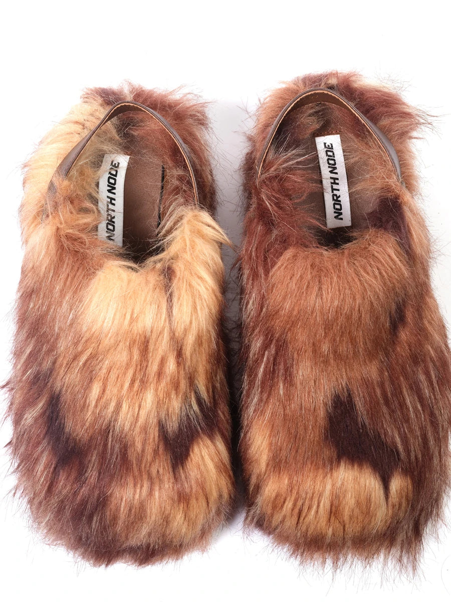 Platform Fur Slippers
