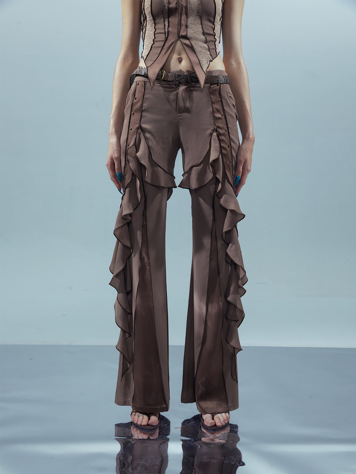 UpdateNN NORTH NODE Piscean Loom Ethereal Threads Flared Pants