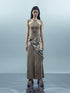 NN NORTH NODE Piscean Loom Ethereal Threads Backless Beaded Gown