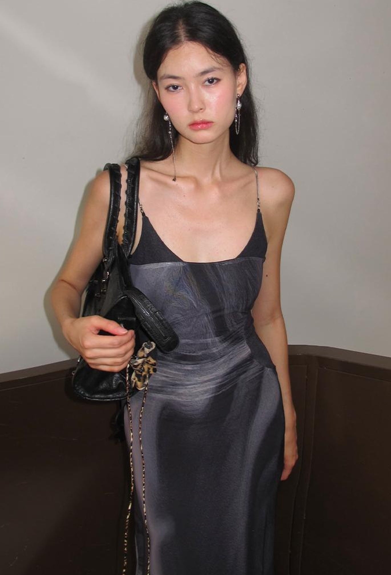 OfAkiva Colorful Off-Shoulder Strappy Island City Painting Dresses