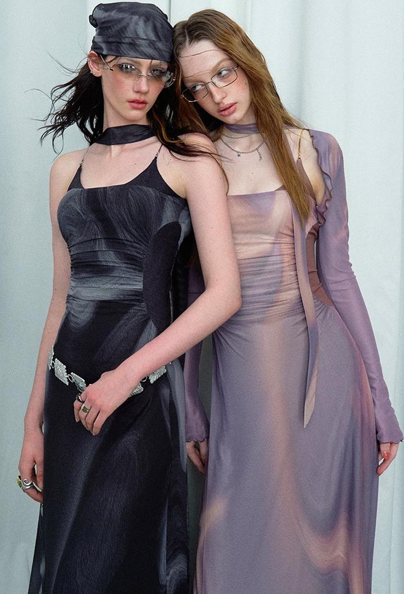 OfAkiva Colorful Off-Shoulder Strappy Island City Painting Dresses