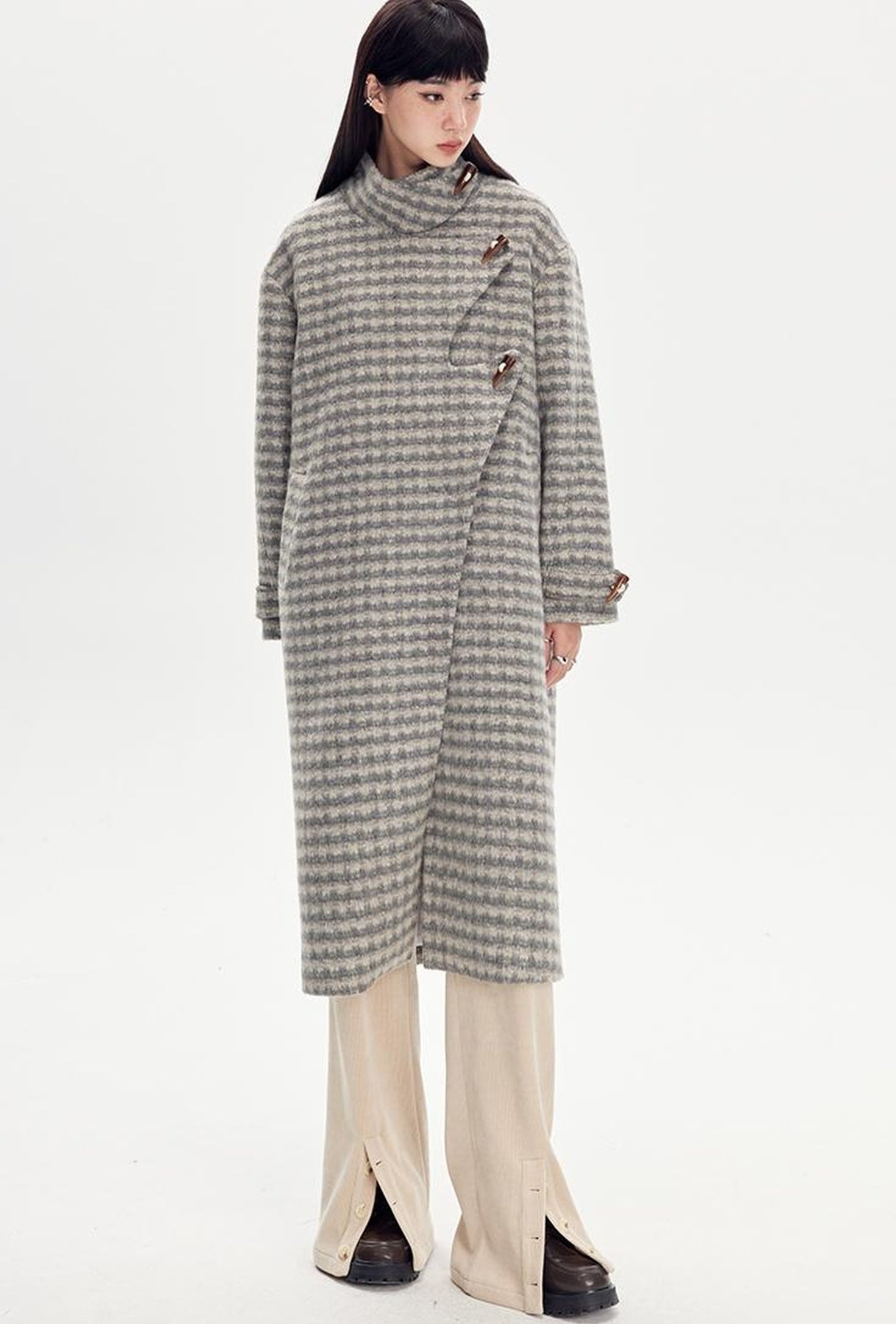 DIDDI MODA Comfy Corduroy High Waisted Straight Pants