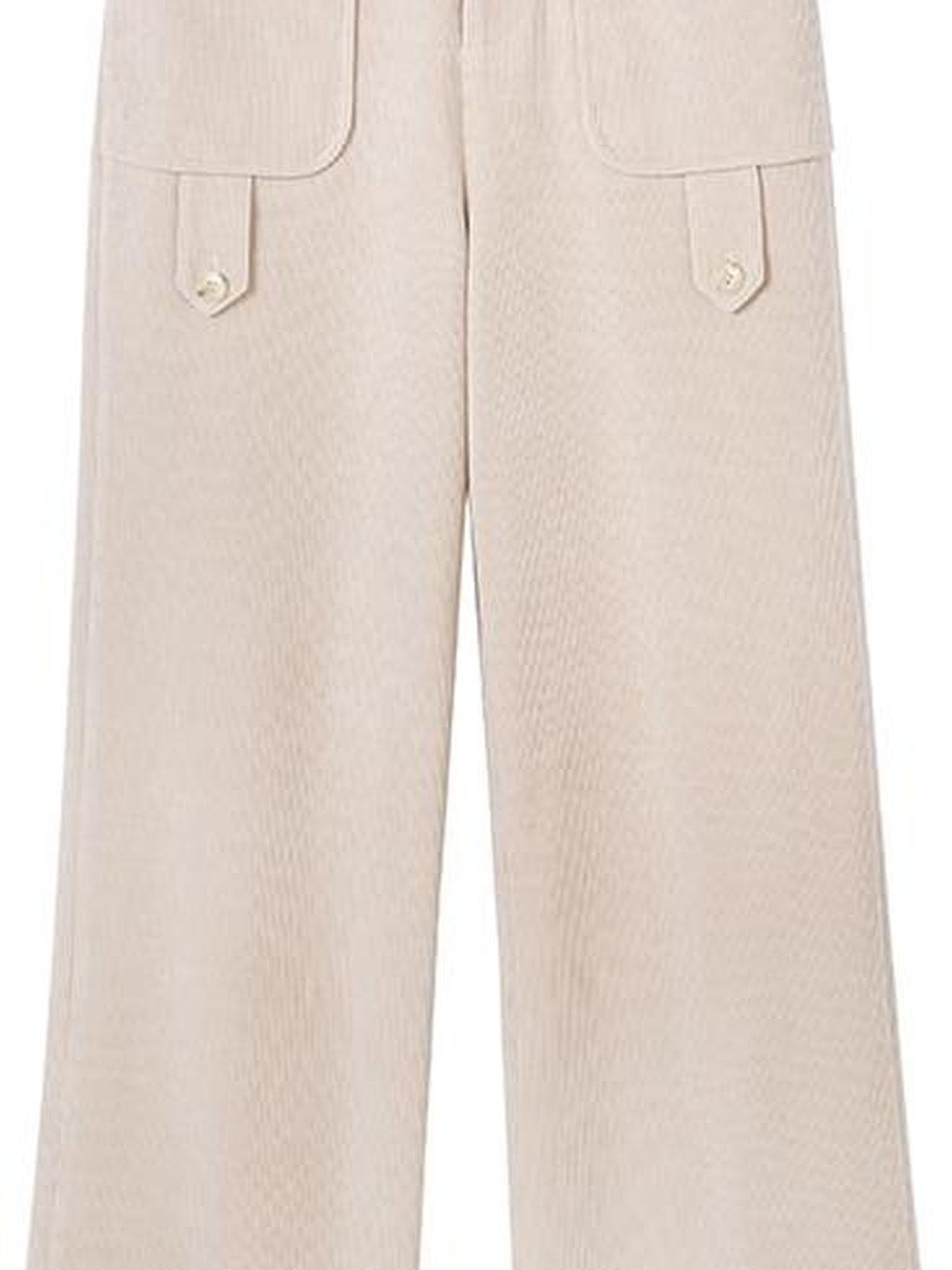 DIDDI MODA Comfy Corduroy High Waisted Straight Pants