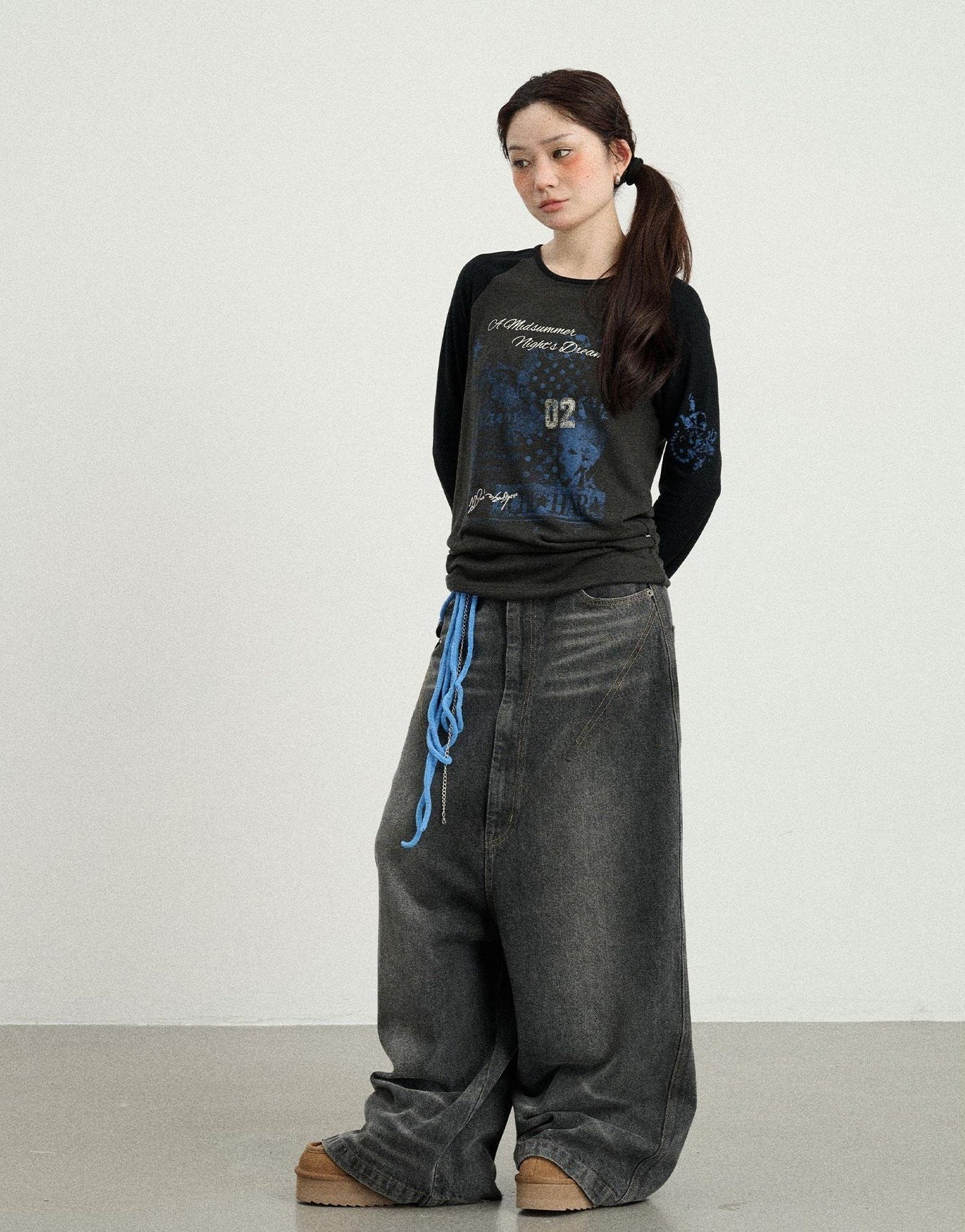 Achihara Cosmic Colorblock Long Sleeve Tee Shakespearean Romance Inspired