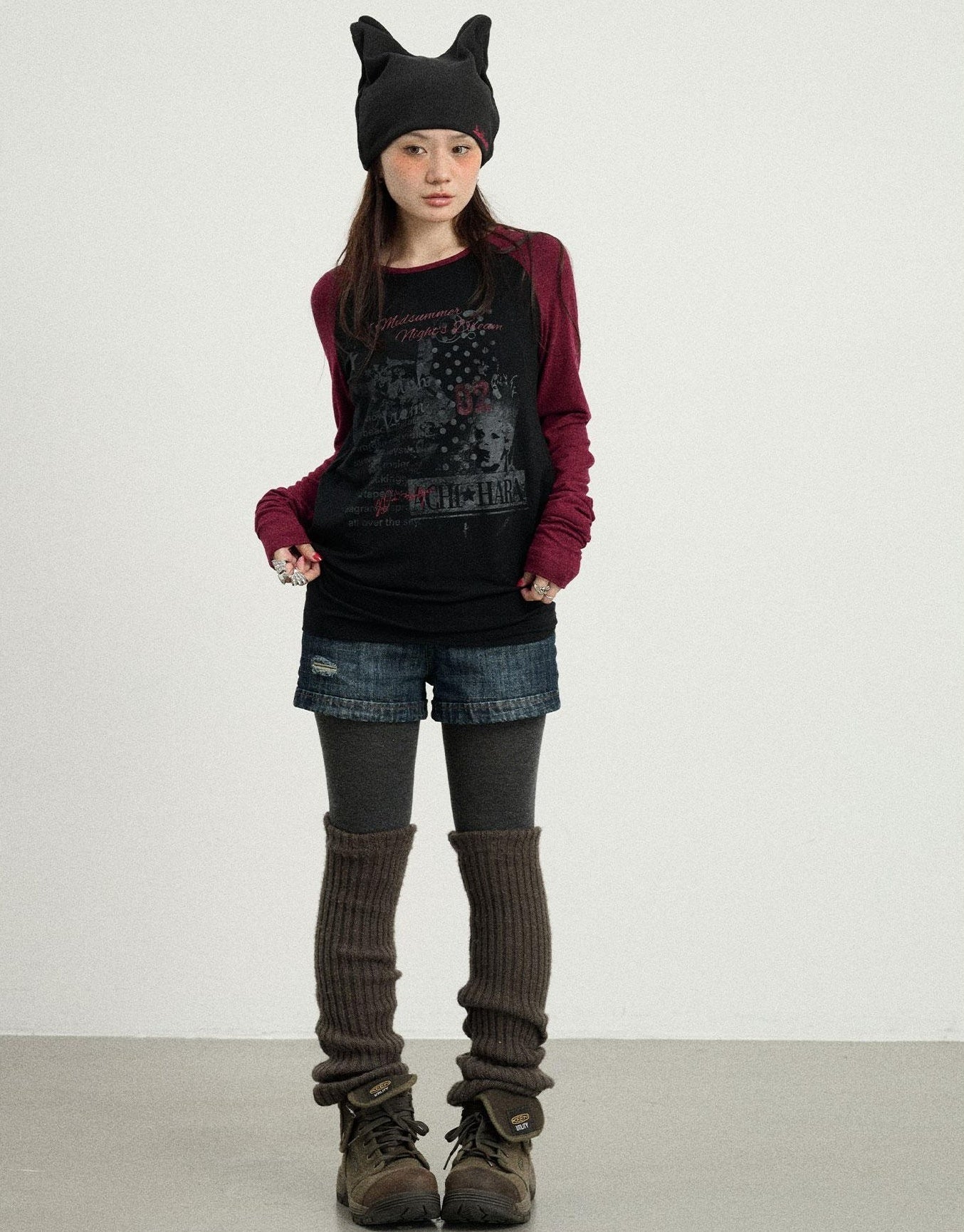 Achihara Cosmic Colorblock Long Sleeve Tee Shakespearean Romance Inspired