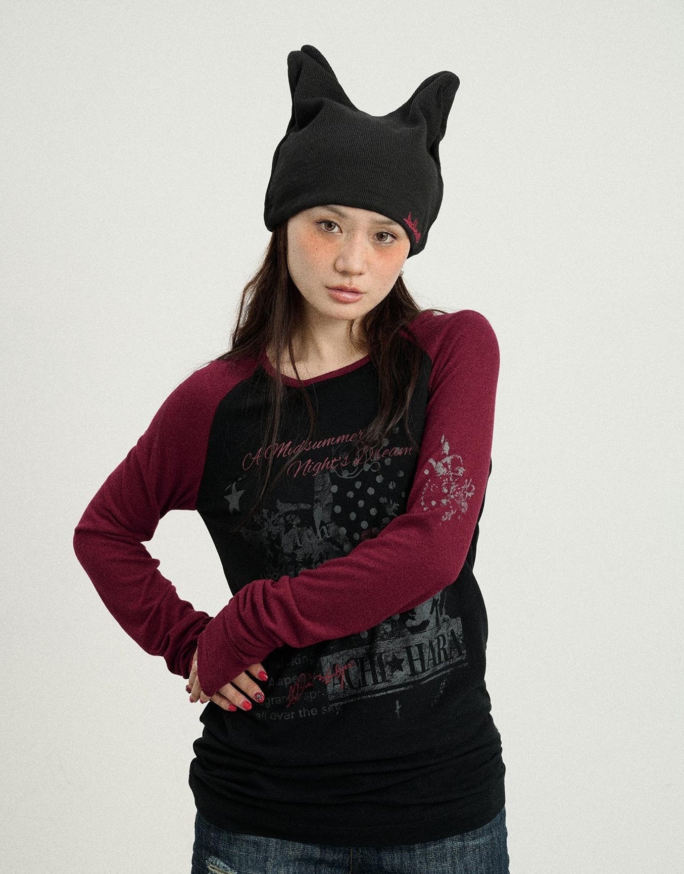 Achihara Cosmic Colorblock Long Sleeve Tee Shakespearean Romance Inspired