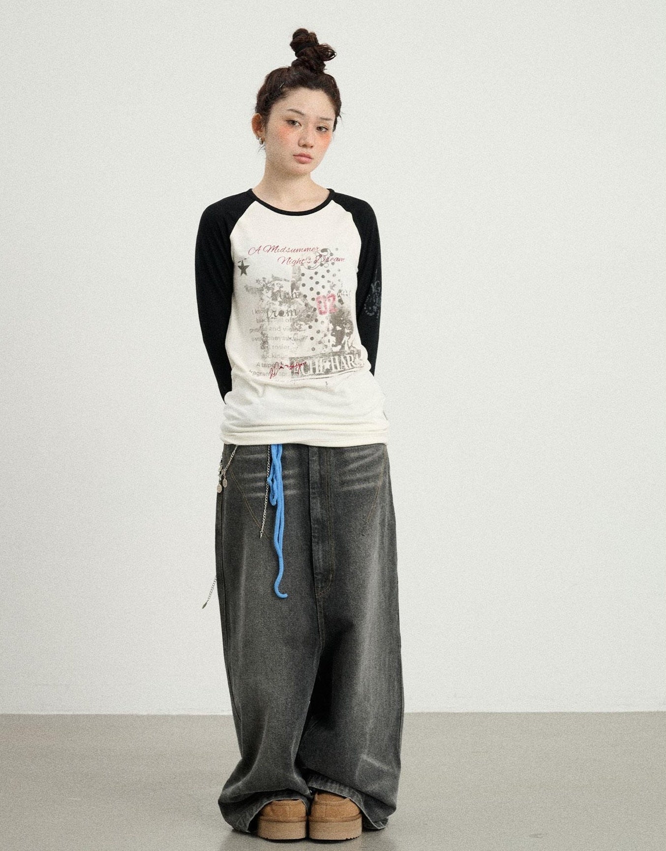Achihara Cosmic Colorblock Long Sleeve Tee Shakespearean Romance Inspired