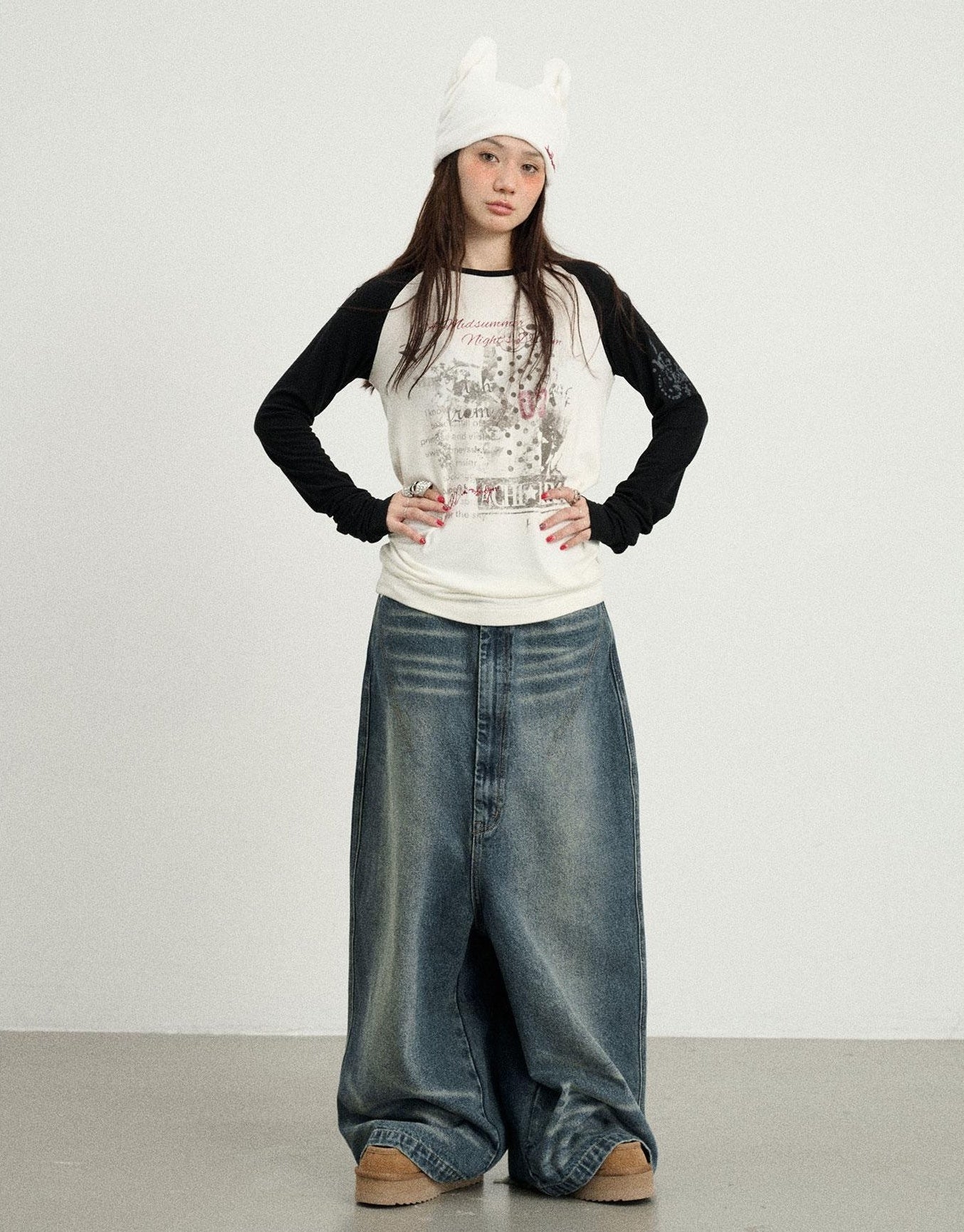 Achihara Cosmic Colorblock Long Sleeve Tee Shakespearean Romance Inspired