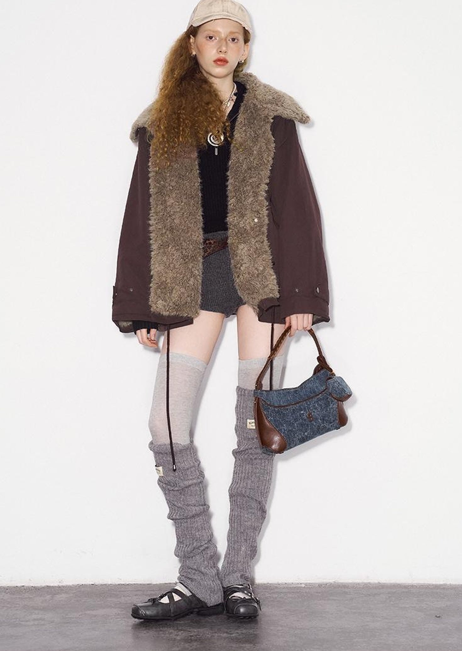 DIDDI MODA Cozy Fleece Bomber Jacket