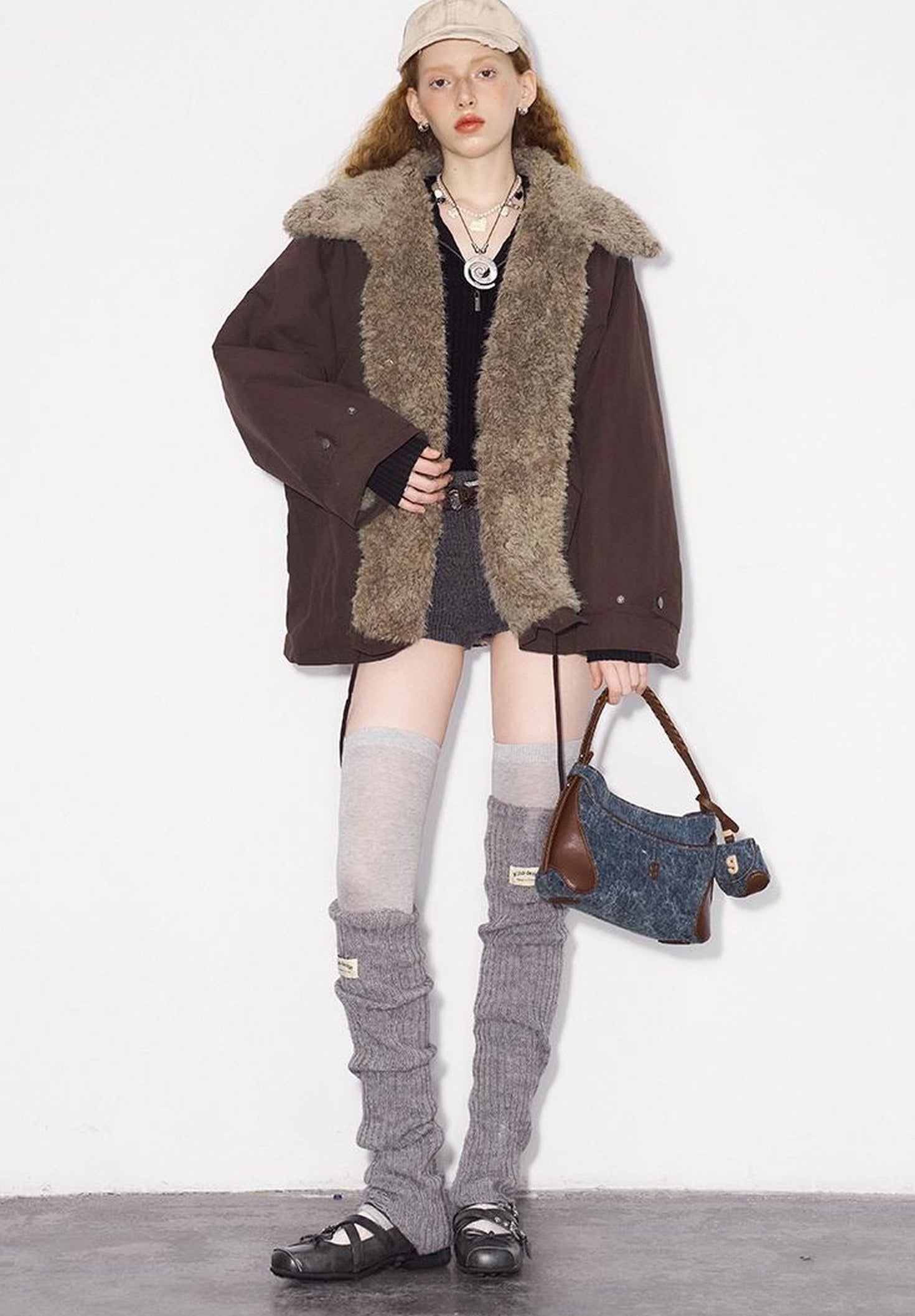 DIDDI MODA Cozy Fleece Bomber Jacket