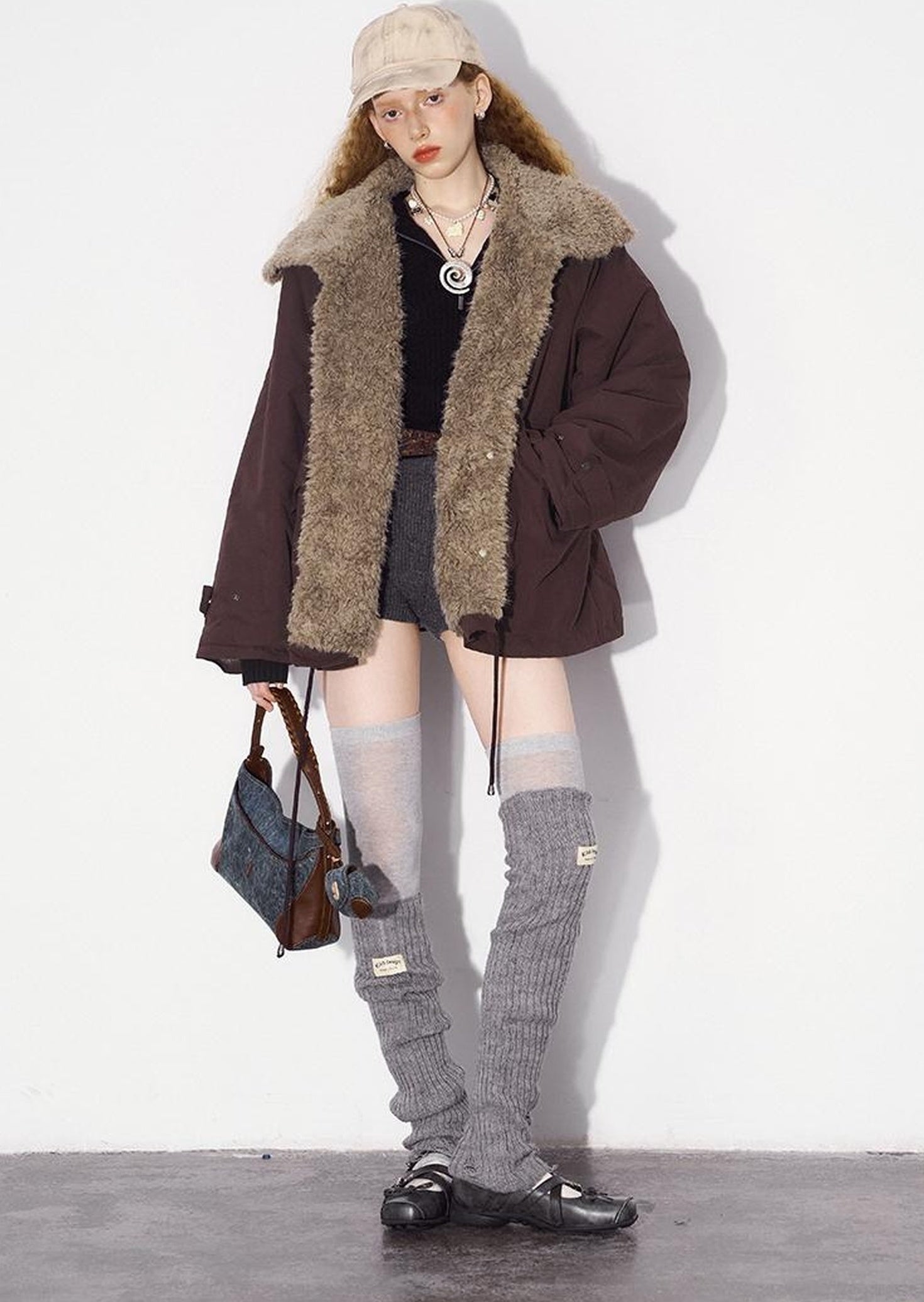 DIDDI MODA Cozy Fleece Bomber Jacket