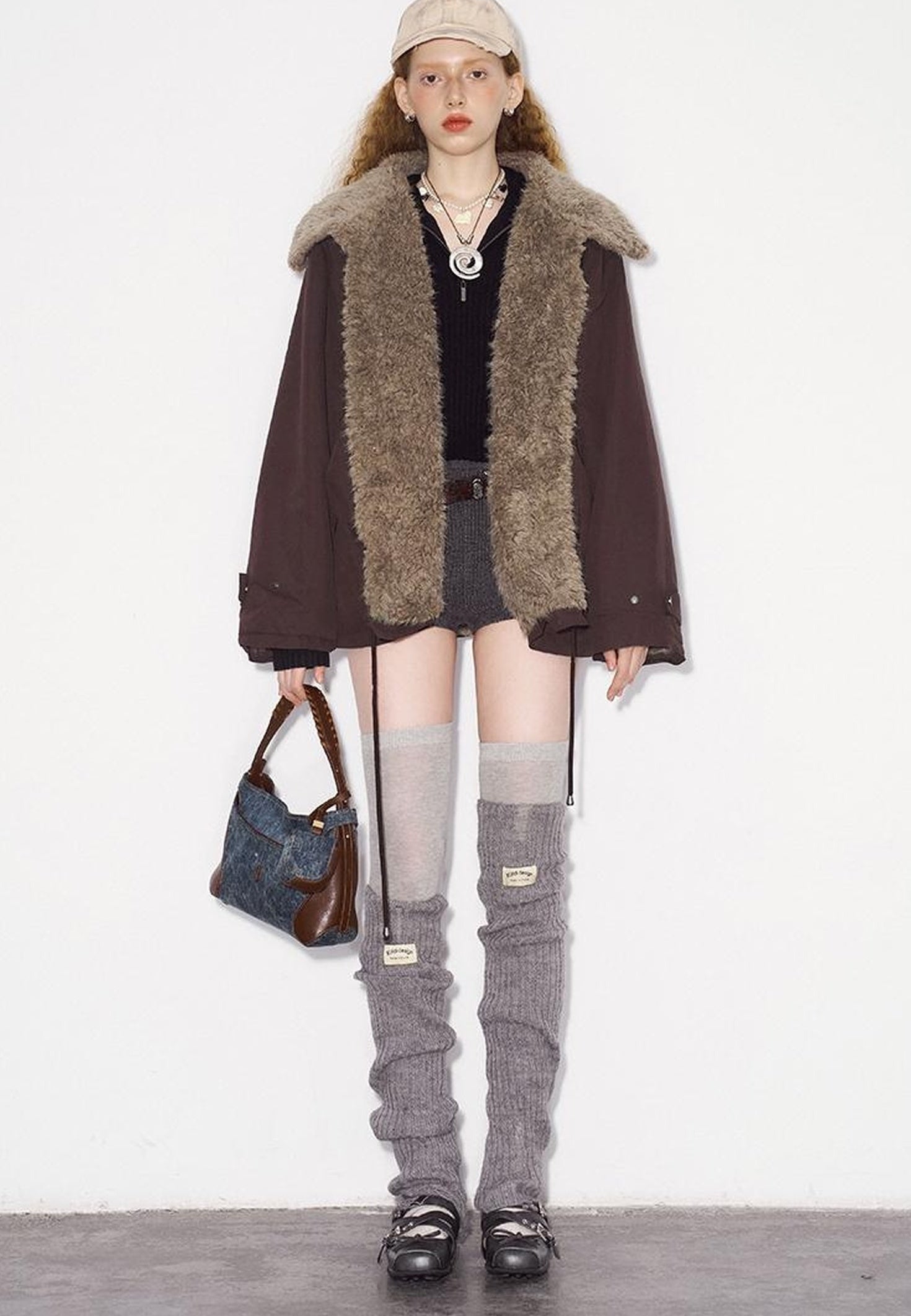 DIDDI MODA Cozy Fleece Bomber Jacket