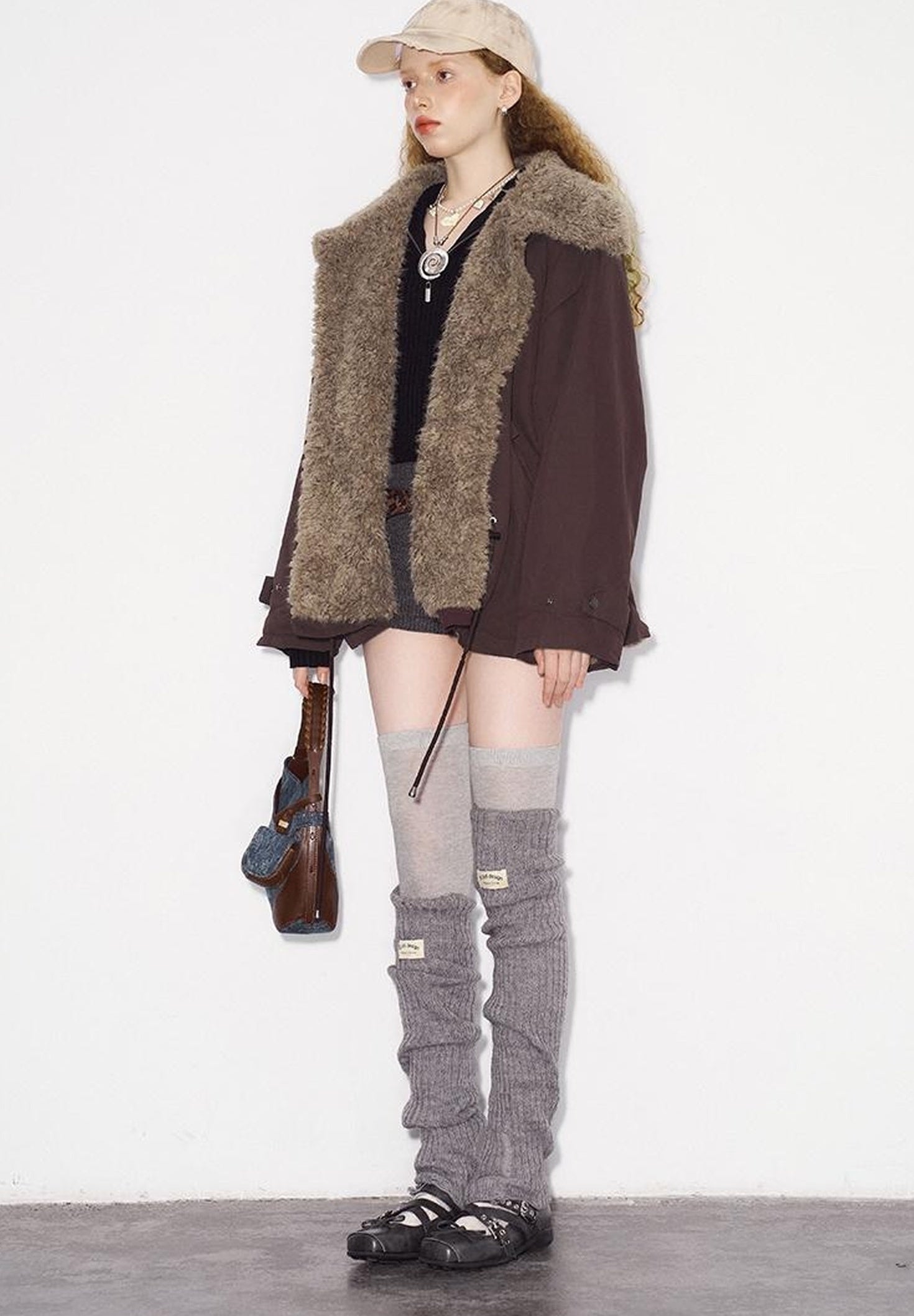 DIDDI MODA Cozy Fleece Bomber Jacket