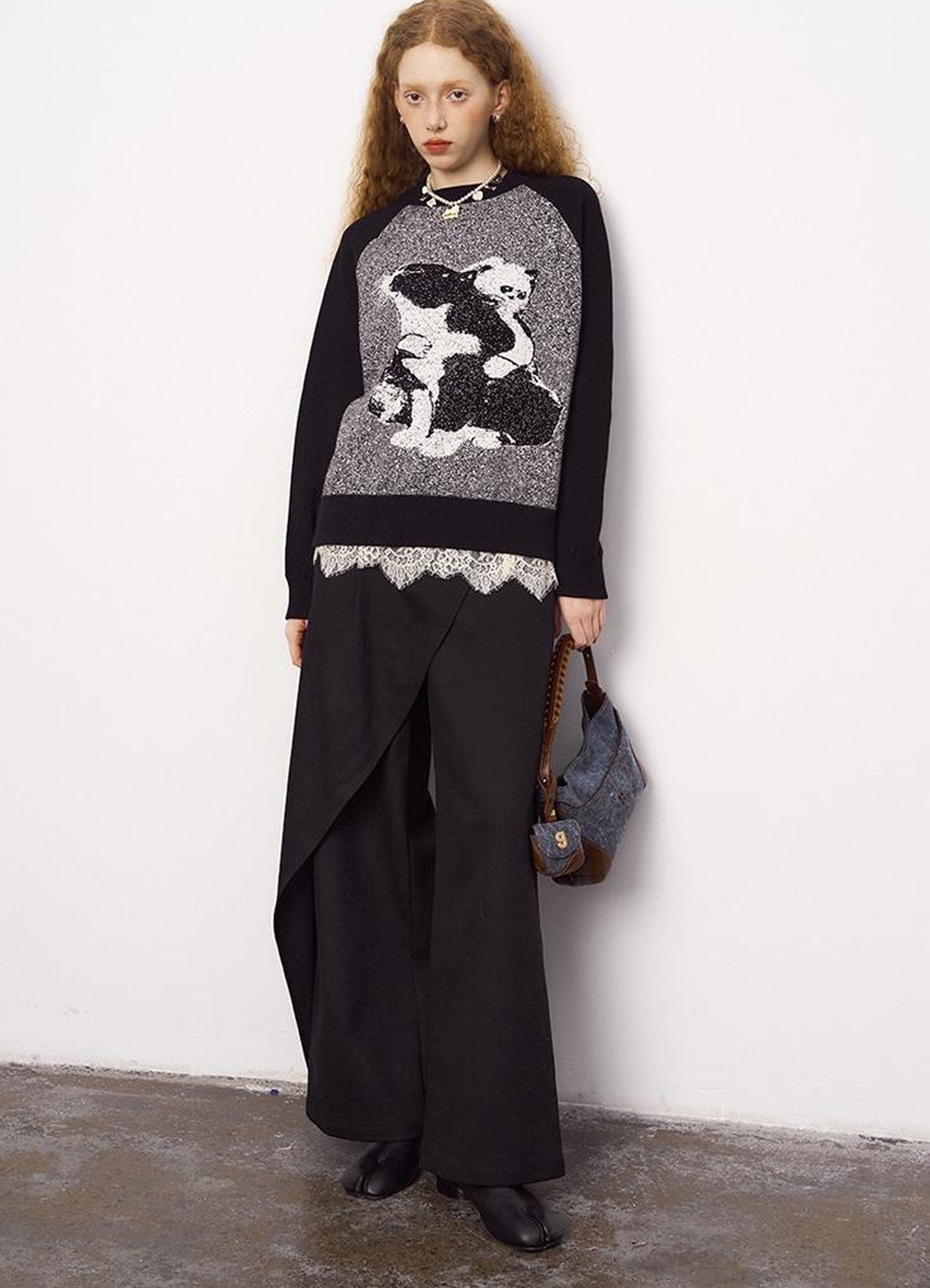 DIDDI MODA Cozy Knit Cat Sweater Winter Comfort Fit