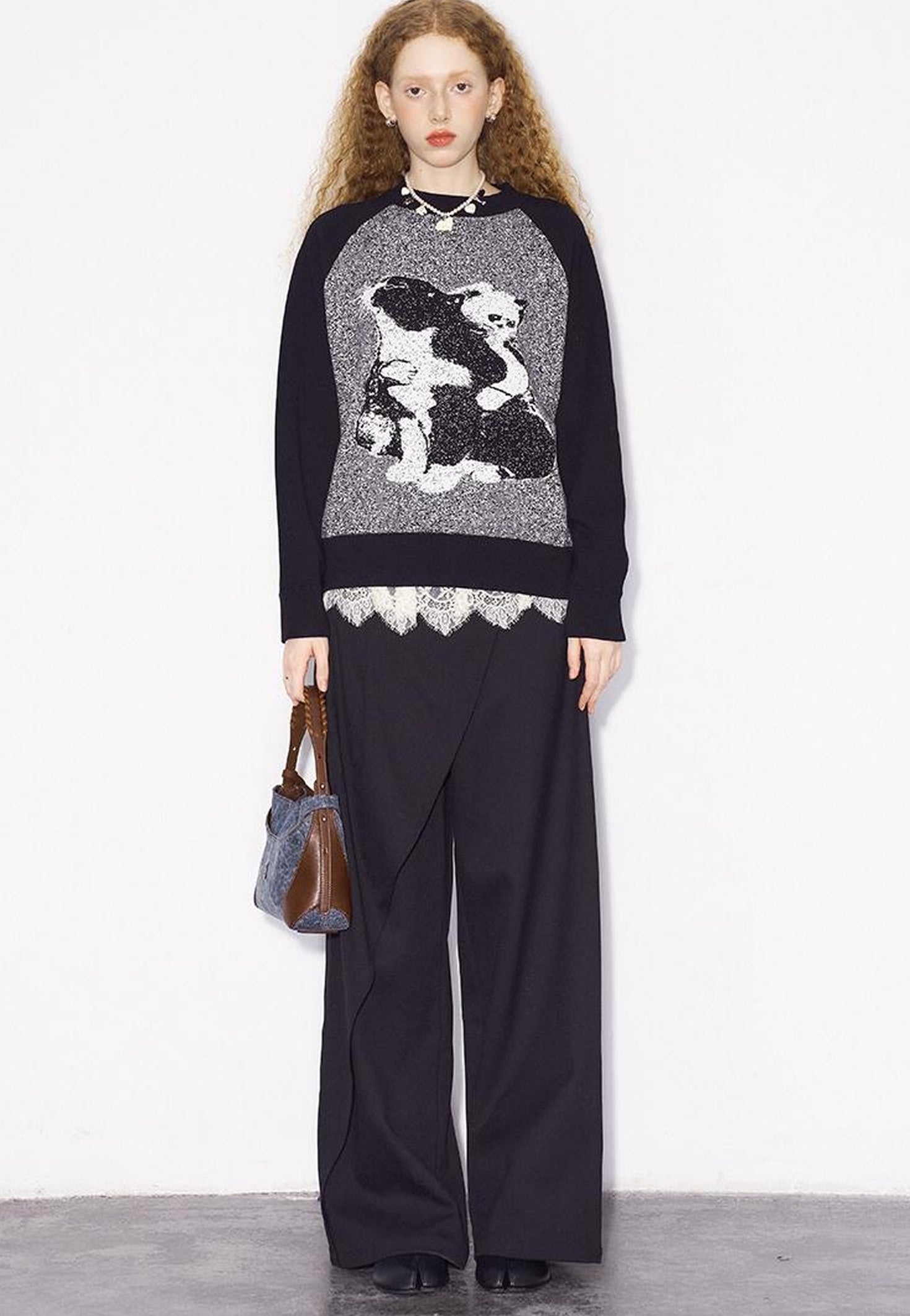 DIDDI MODA Cozy Knit Cat Sweater Winter Comfort Fit