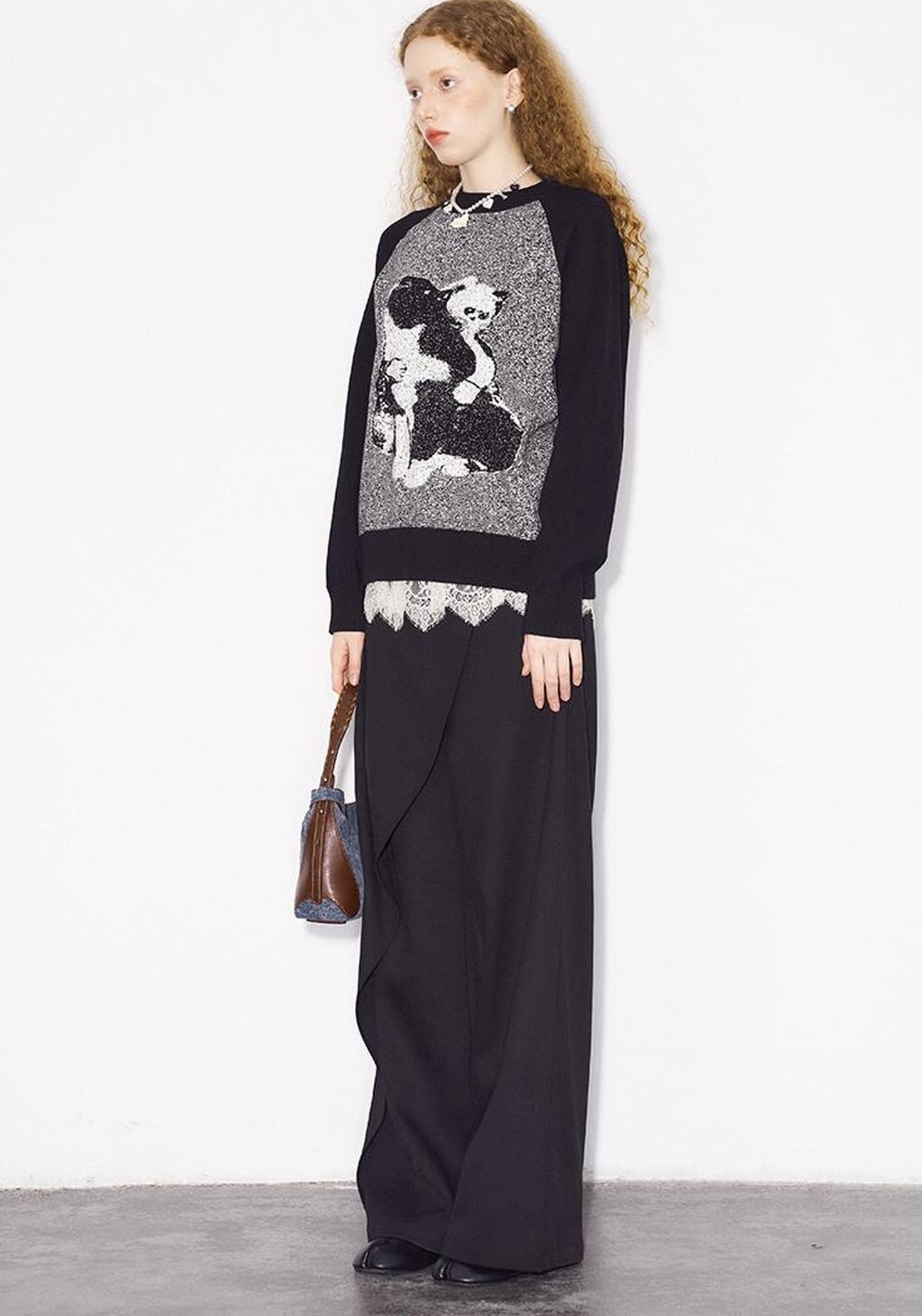 DIDDI MODA Cozy Knit Cat Sweater Winter Comfort Fit