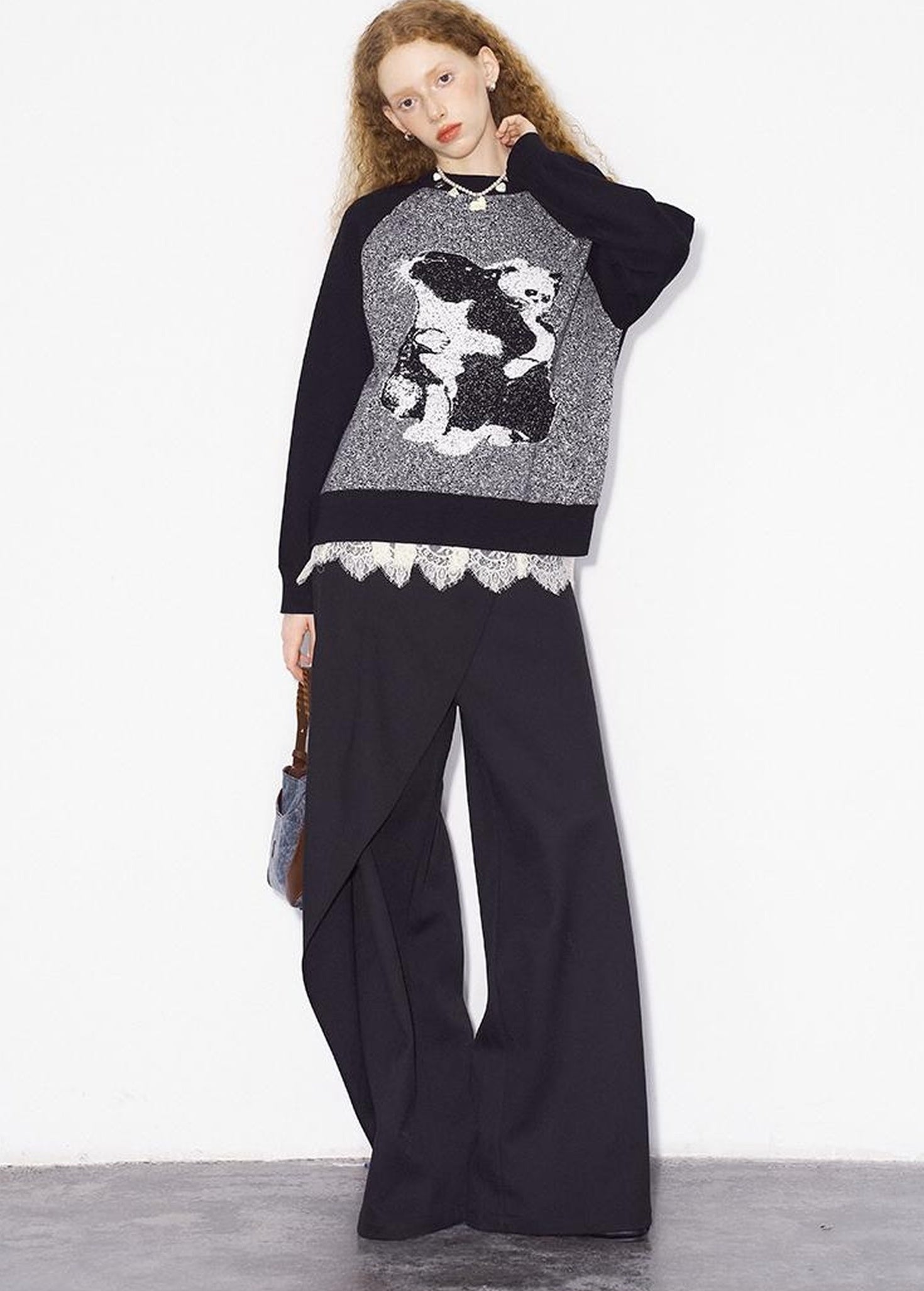 DIDDI MODA Cozy Knit Cat Sweater Winter Comfort Fit