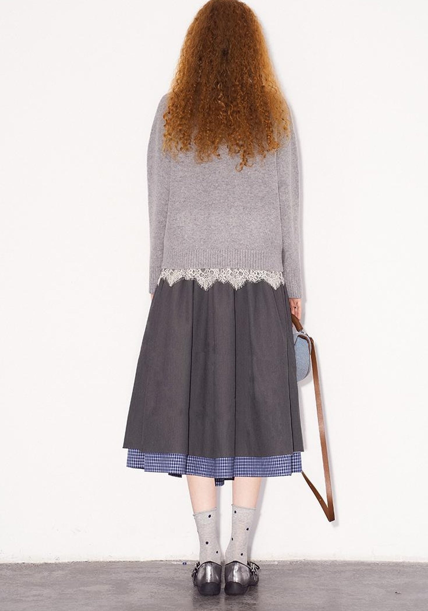DIDDI MODA Cozy Knit Cat Yarn Cable Sweater