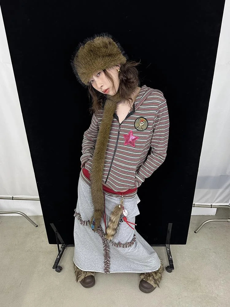 Cozy Reversible Winter Hat For Women Men Cute Fleece Cap