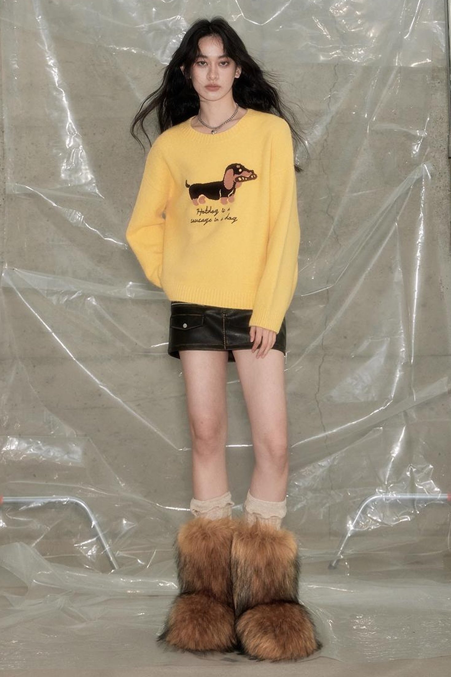 DIDDI MODA Cozydachshund Knit Sweater