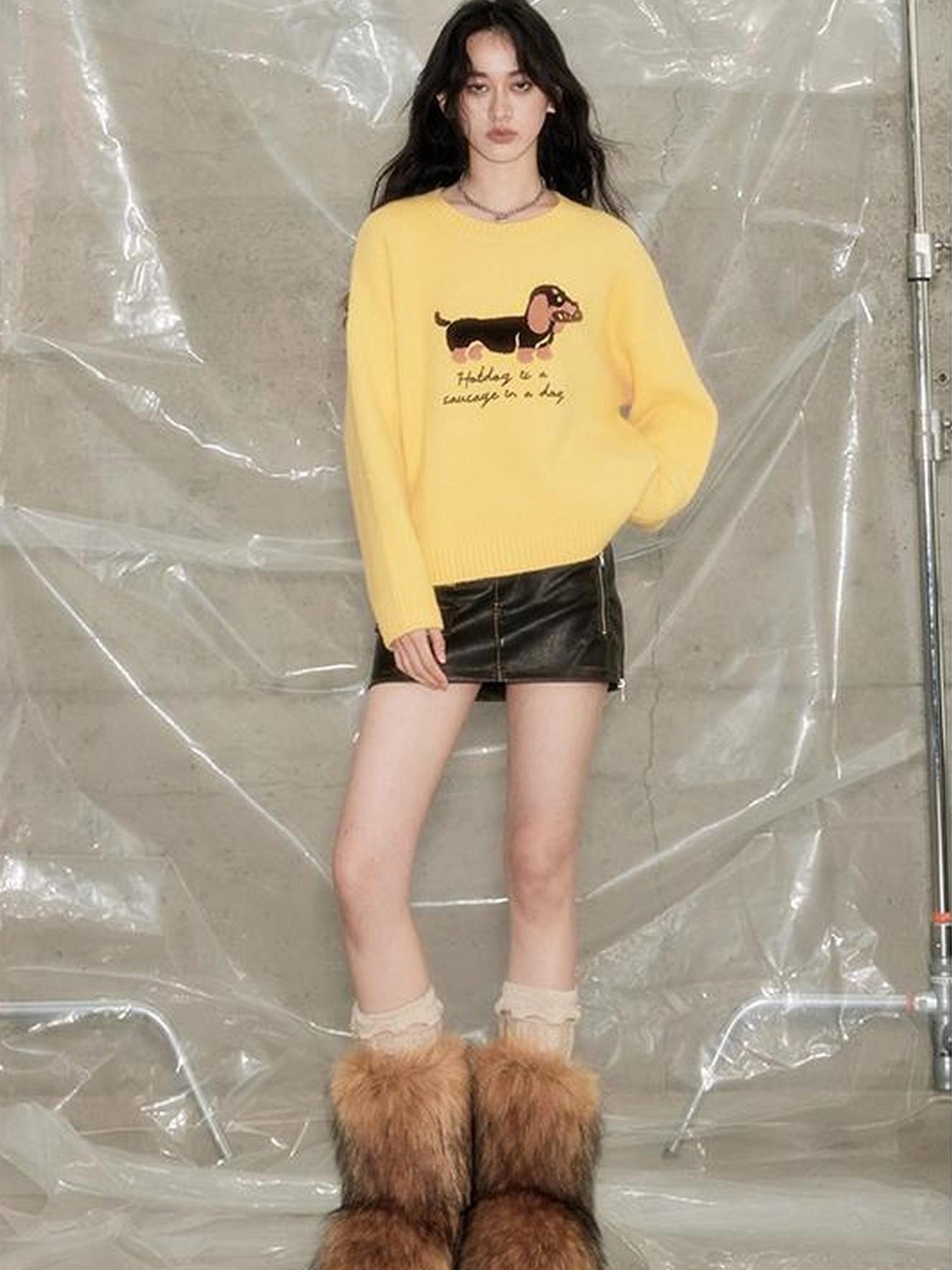 DIDDI MODA Cozydachshund Knit Sweater