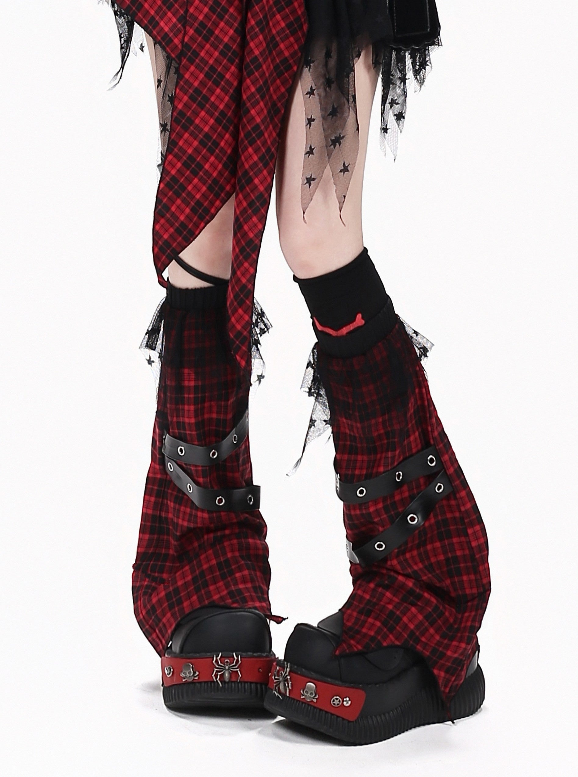 Crazy_Girl_Belt_Plaid_Lace_Spliced_Punk_Women&