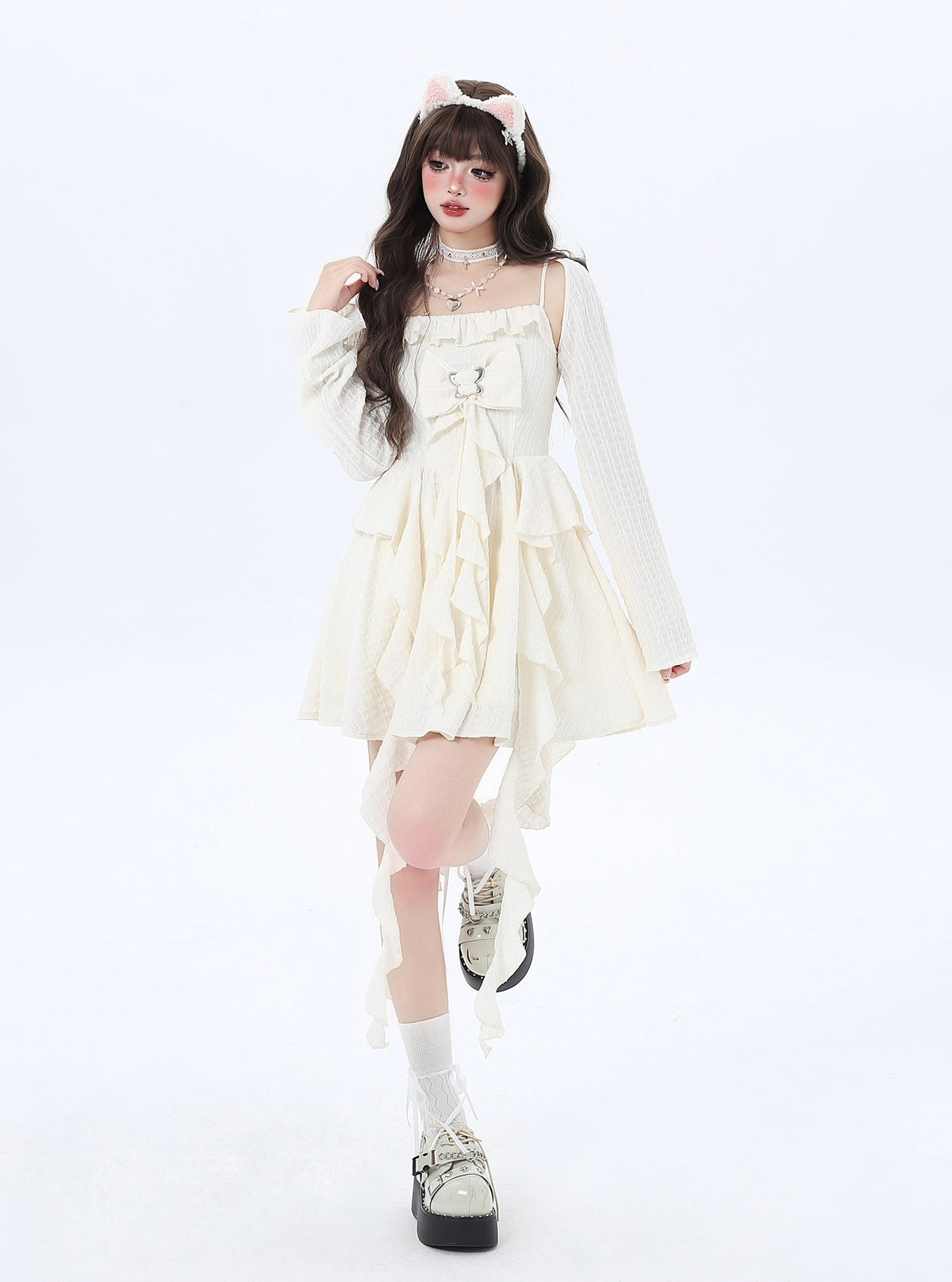 Crazy_Girl_Ethereal_French_Waist_Cinched_Spaghetti_Strap_Women&