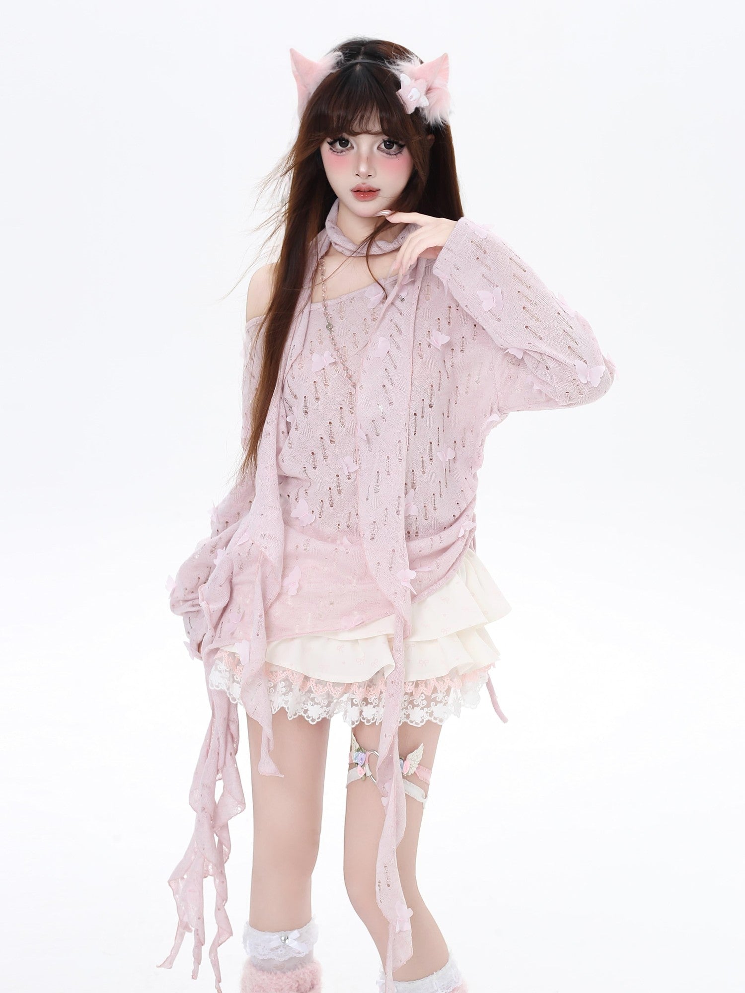 Crazy Girl Romantic 3d Butterfly Slim Fit Women&