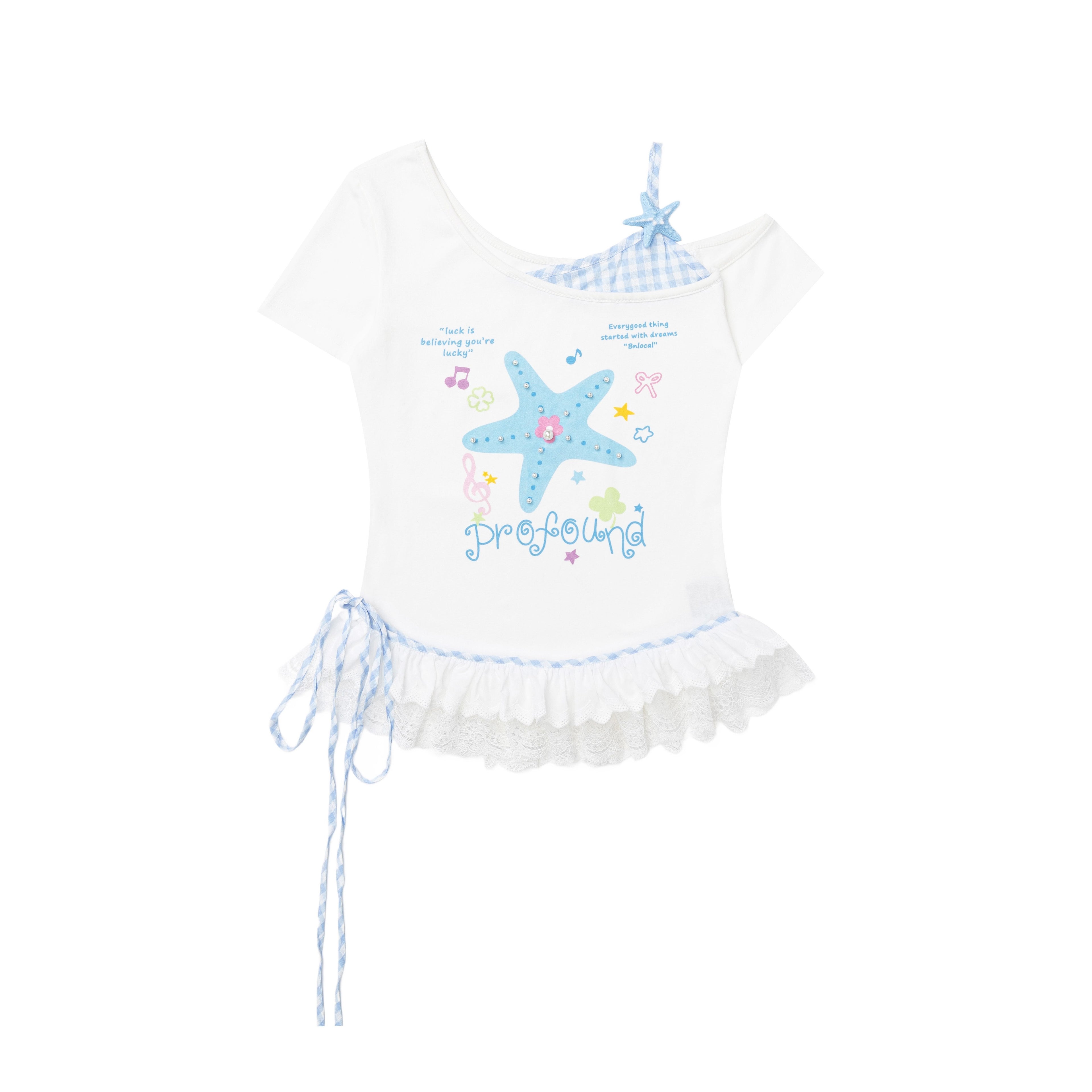 Crazy_Girl_Starfish_Print_Lace_Patchwork_Slim_Fit_Women&