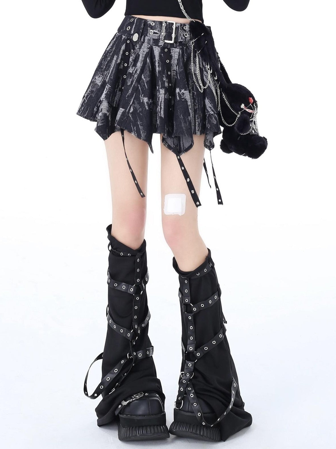 Crazy Girl Tie Dye Irregular Bow Vintage Women&